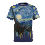 Van Gogh Drip Blue T- Shirt