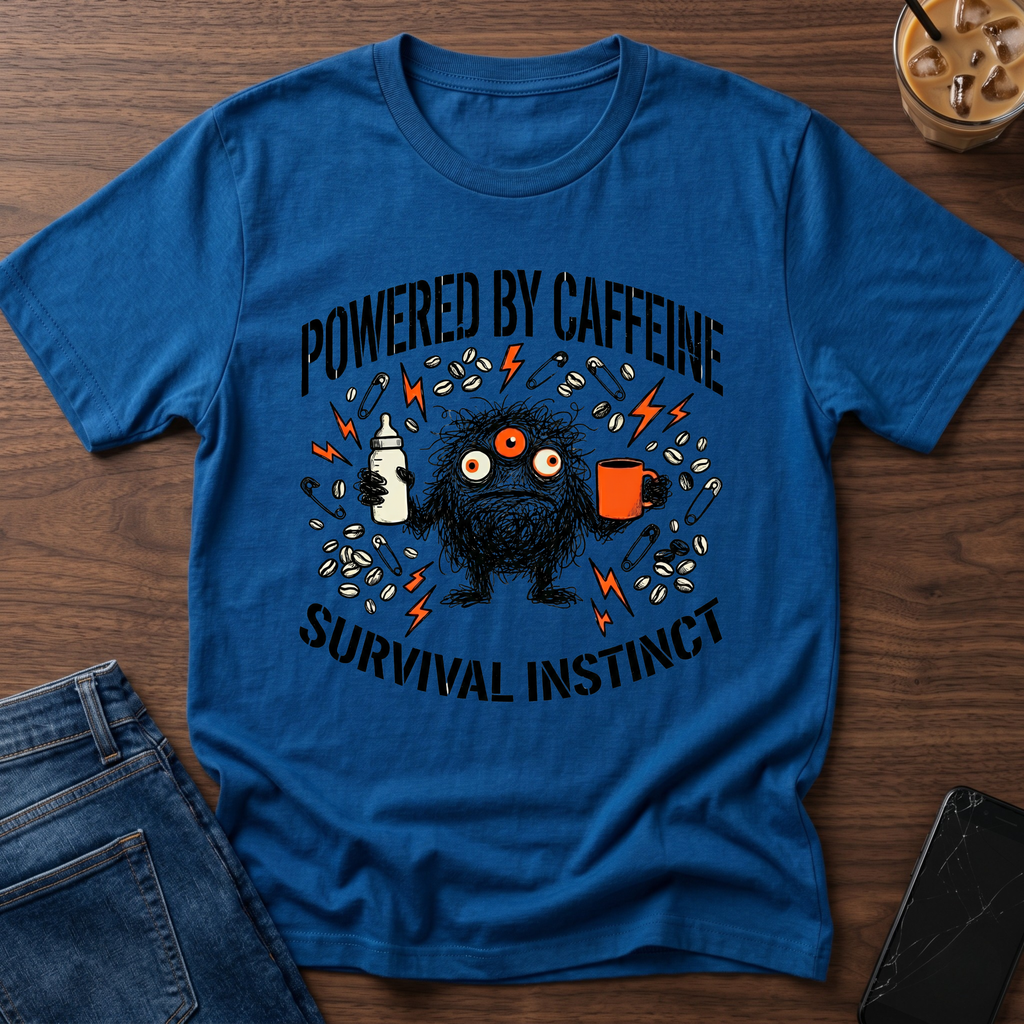 Powered by coffee & survival instinct T-Shirt