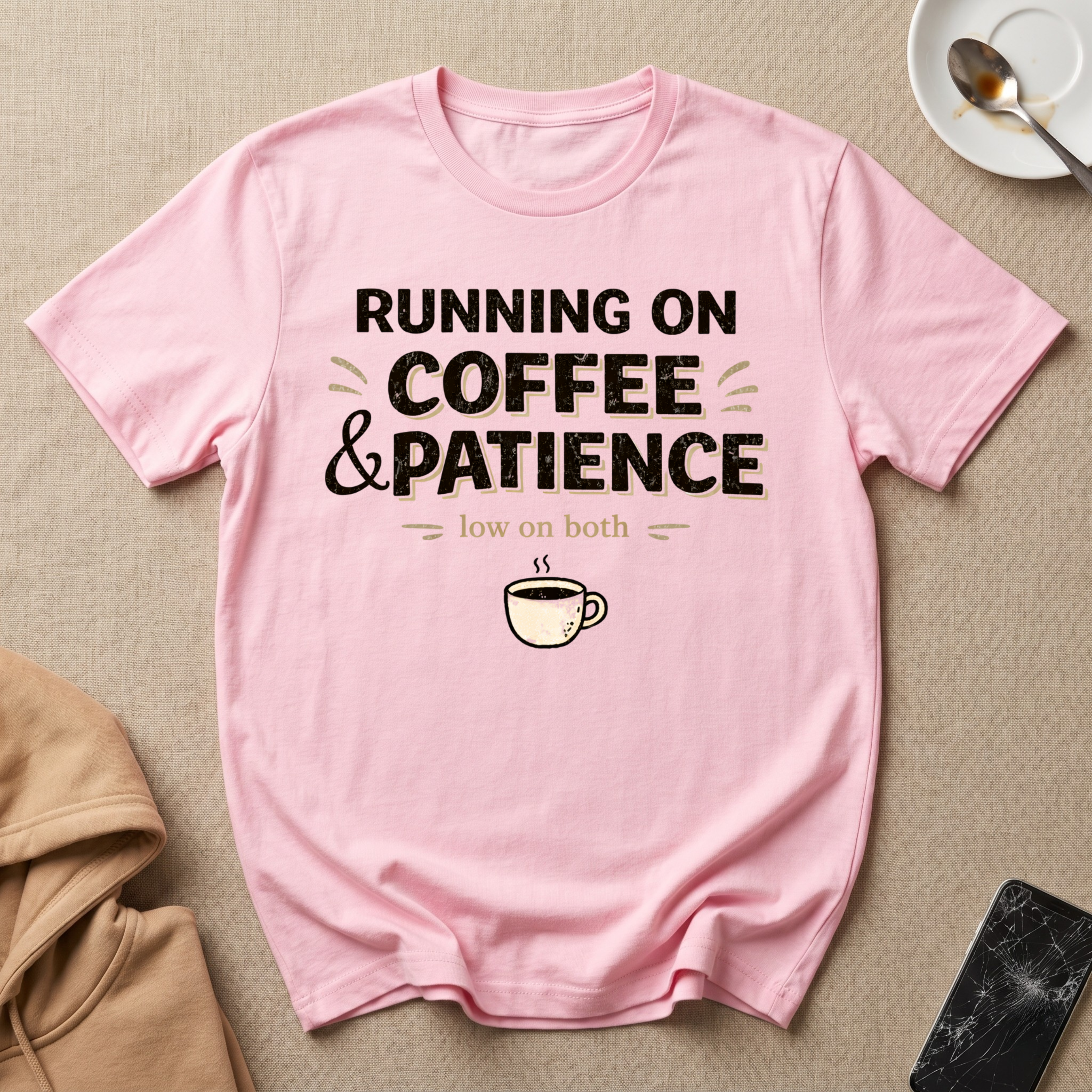 Running On Coffee and Patience T-Shirt