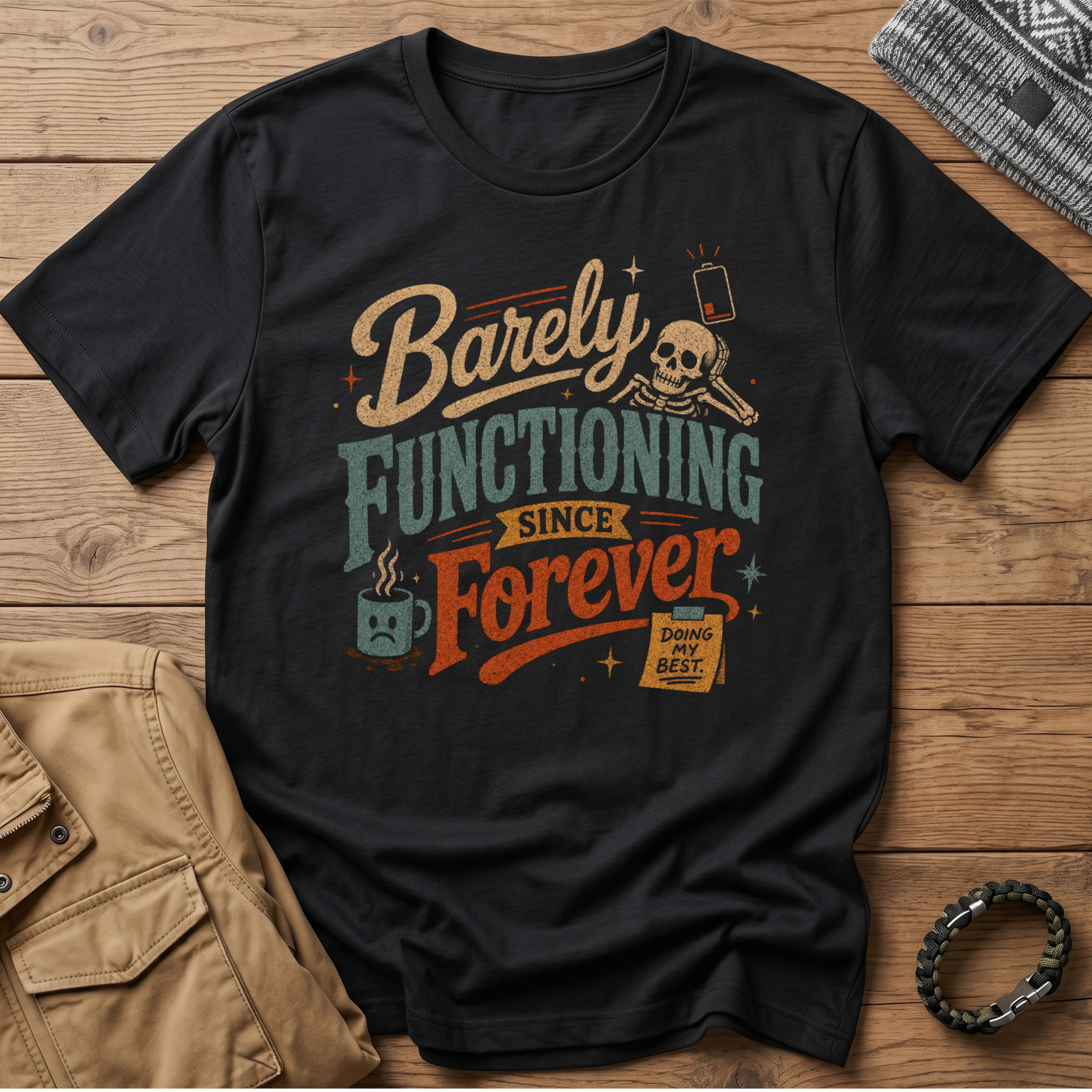 Barely Functioning Forever T-Shirt