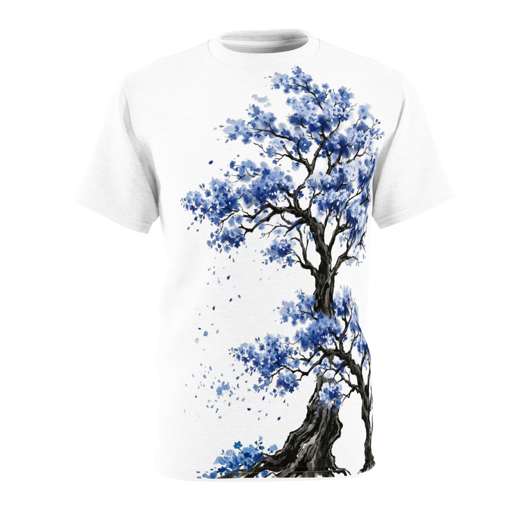 Cherry Blossom Blue T- Shirt