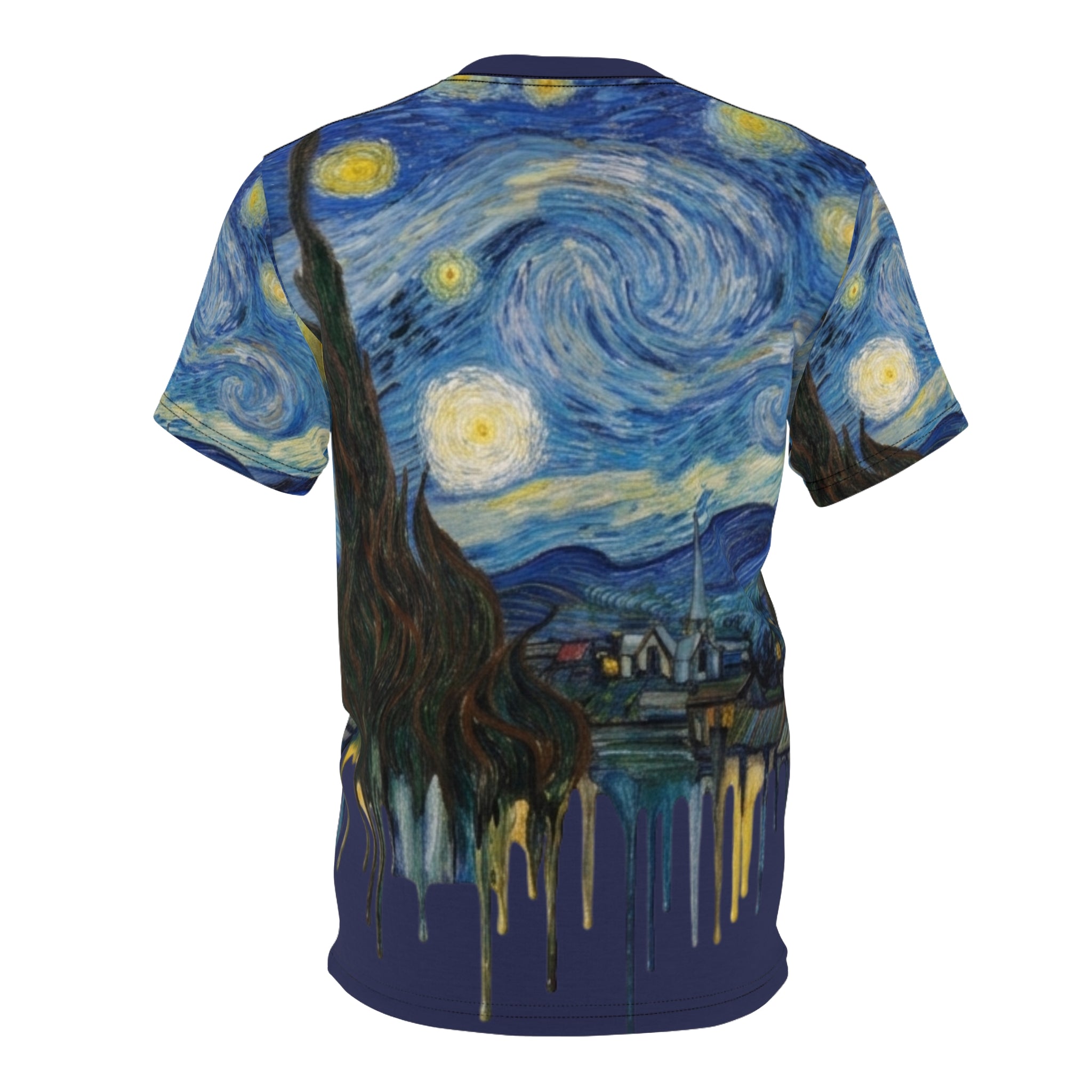 Van Gogh Drip Blue T- Shirt