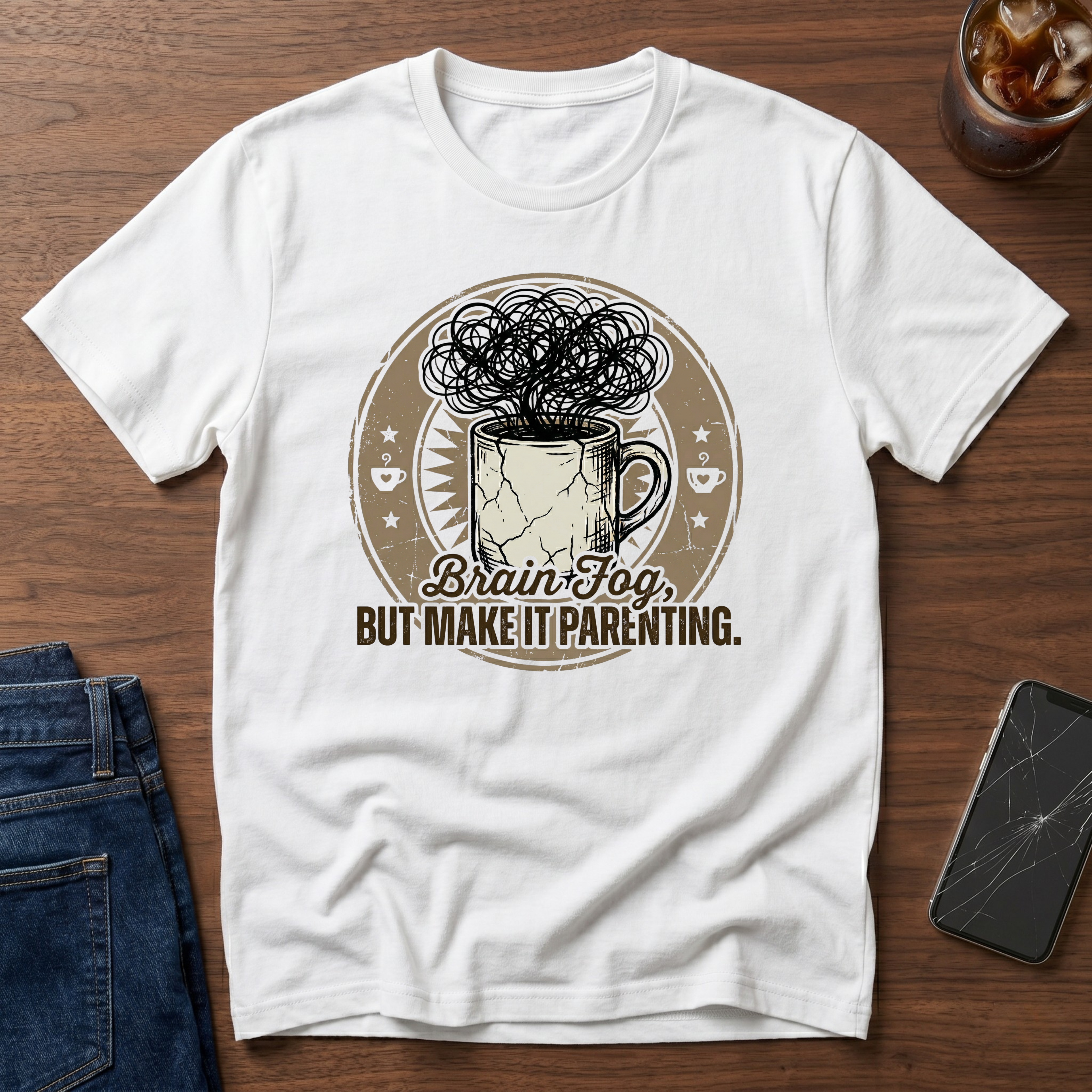 Brain Fog But Make it Parenting T-Shirt