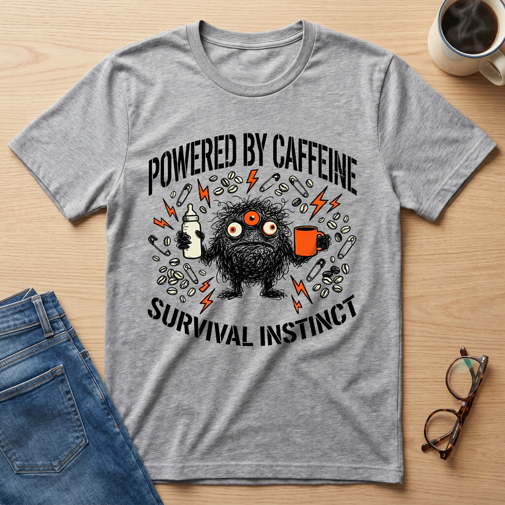 Powered by coffee & survival instinct T-Shirt
