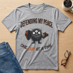 Defending My Peace One Cup at A Time V2 T-Shirt