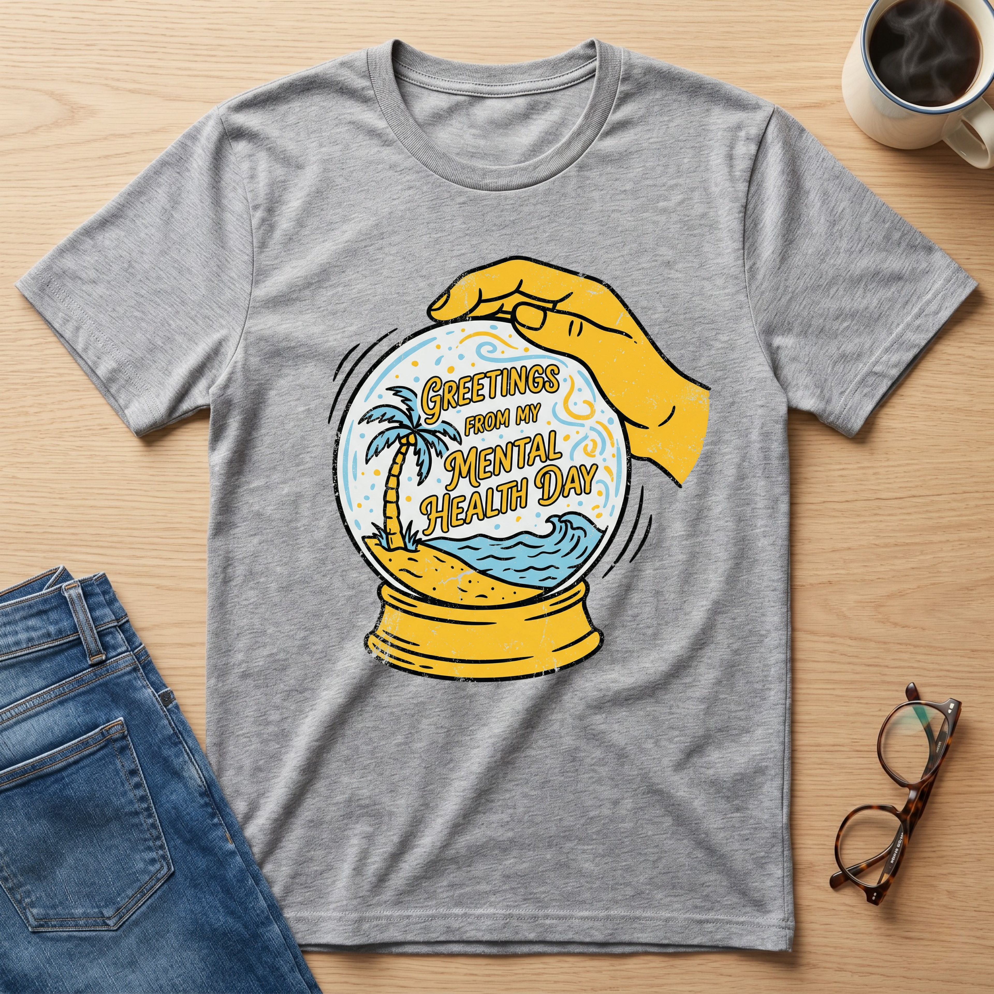 Greetings From My Mental Health Day T-Shirt