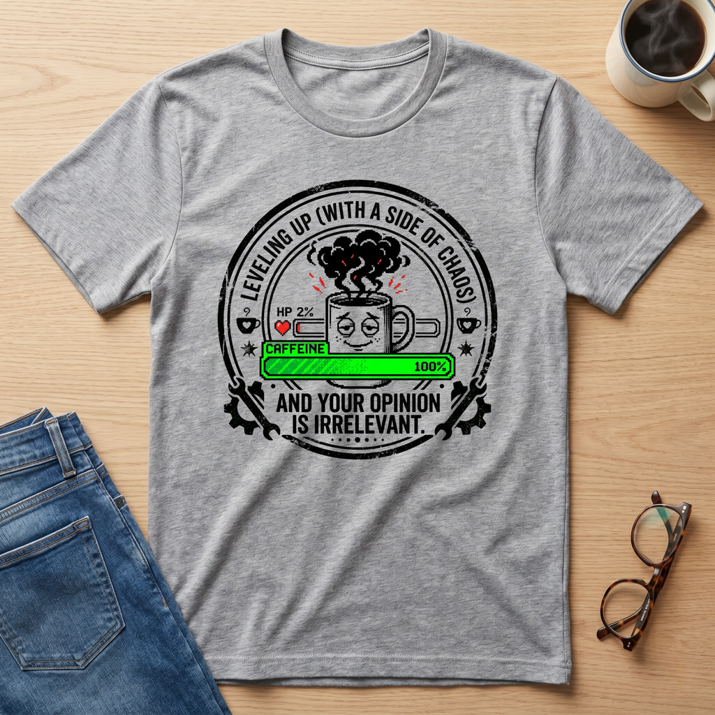 Leveling up with A Side Of Chaos  T-Shirt