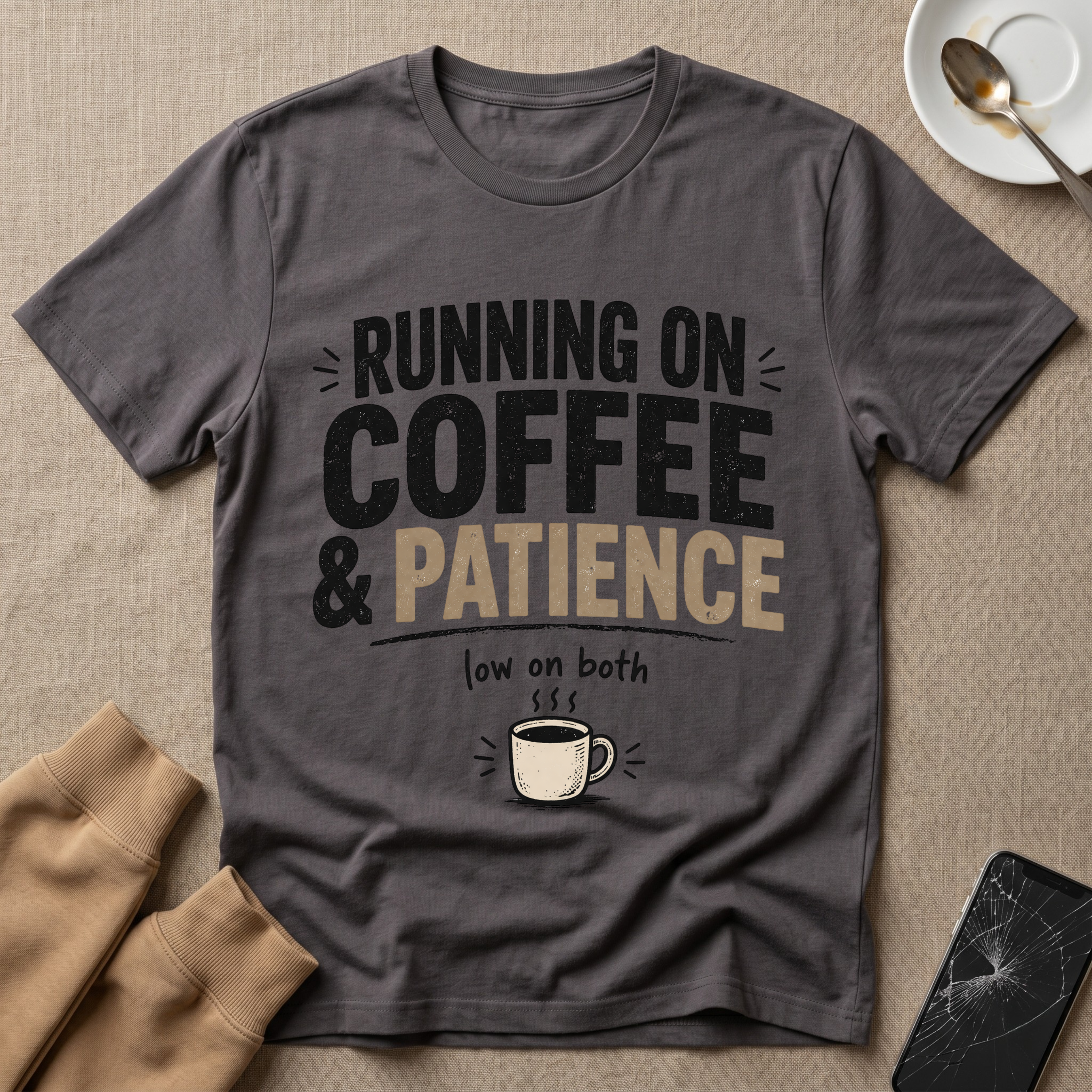 Running On Coffee and Patience V2 T-Shirt