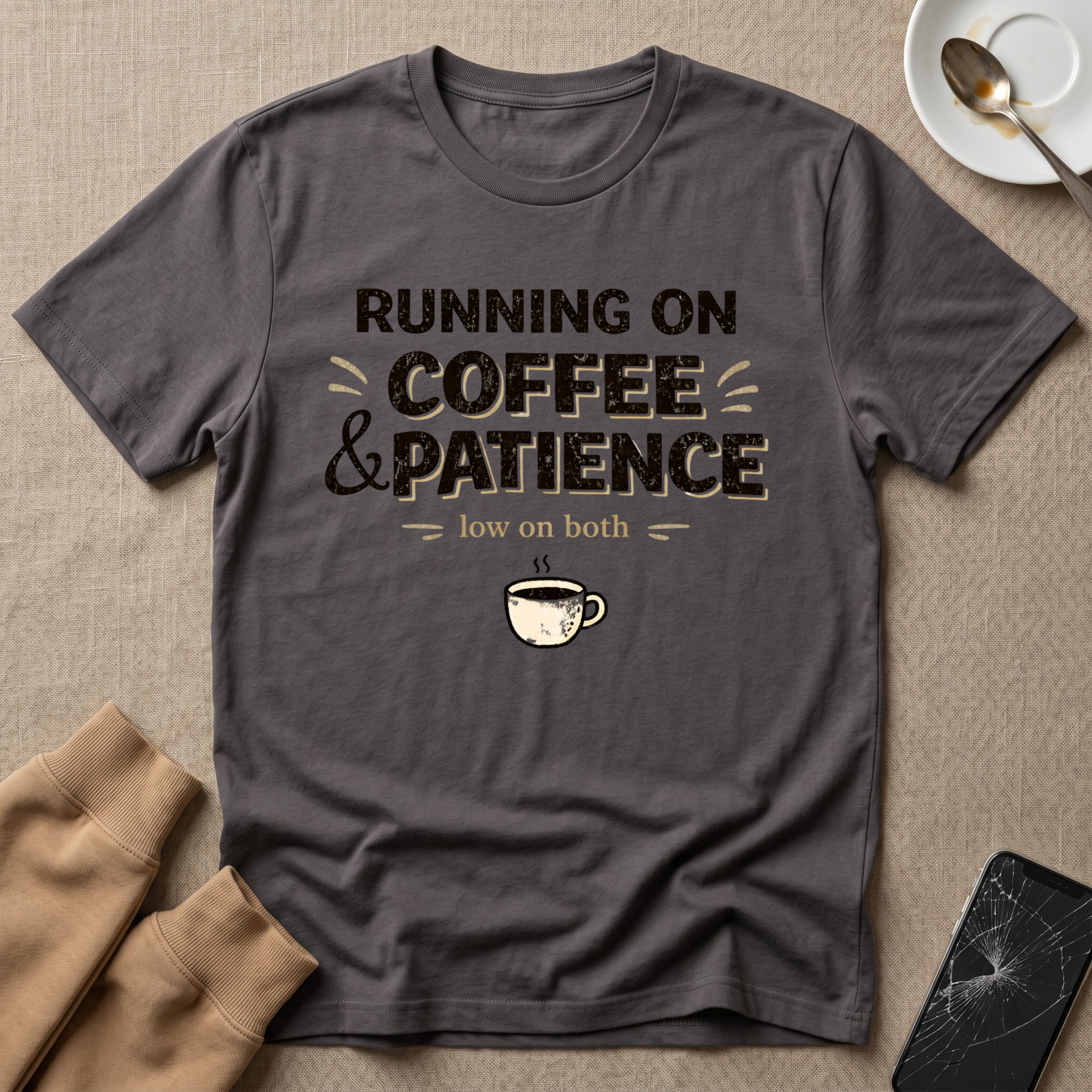 Running On Coffee and Patience T-Shirt