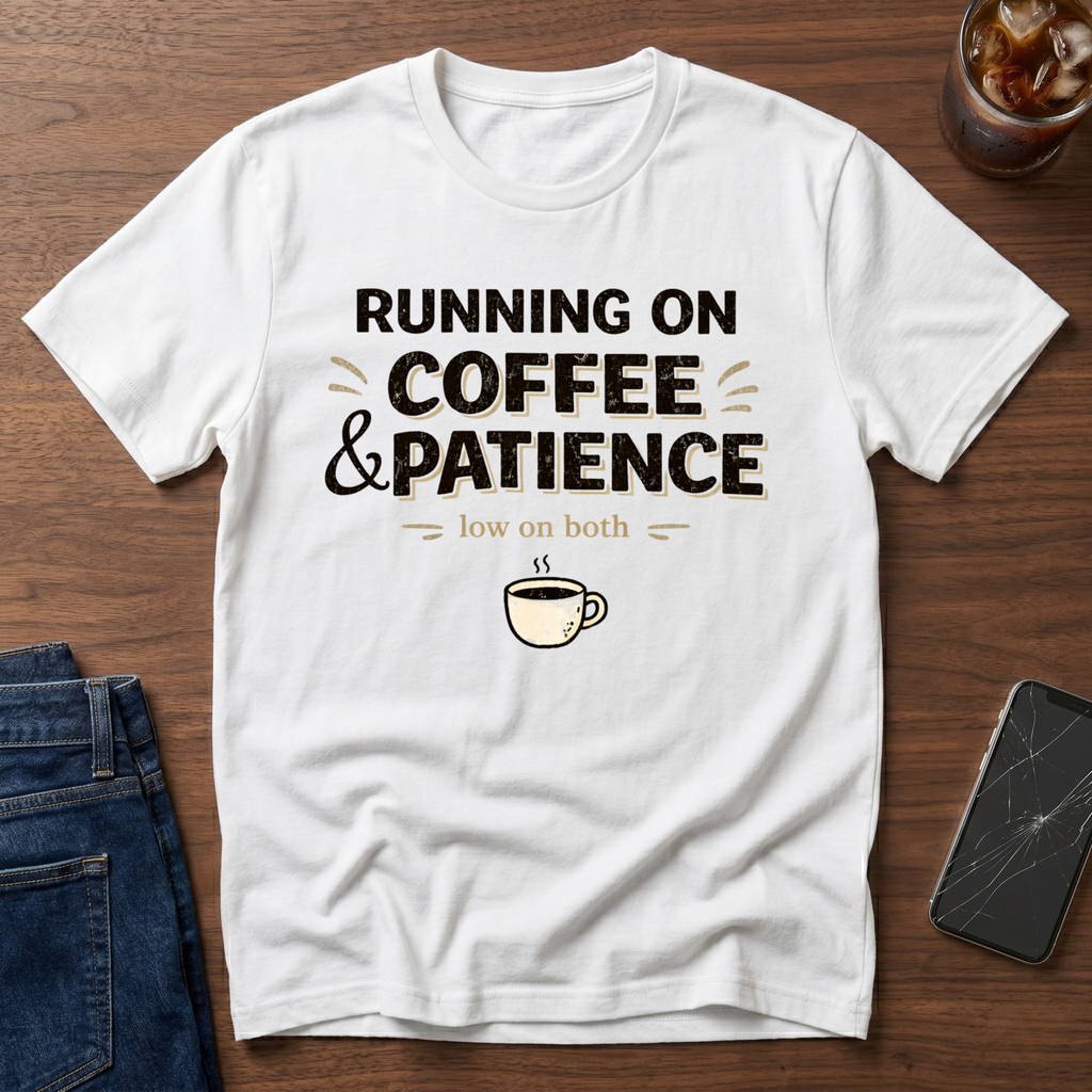 Running On Coffee and Patience T-Shirt
