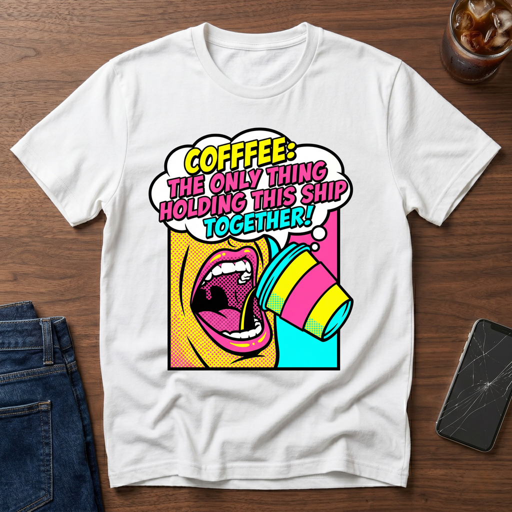 Coffee The Only Thing Holding It Together T-Shirt