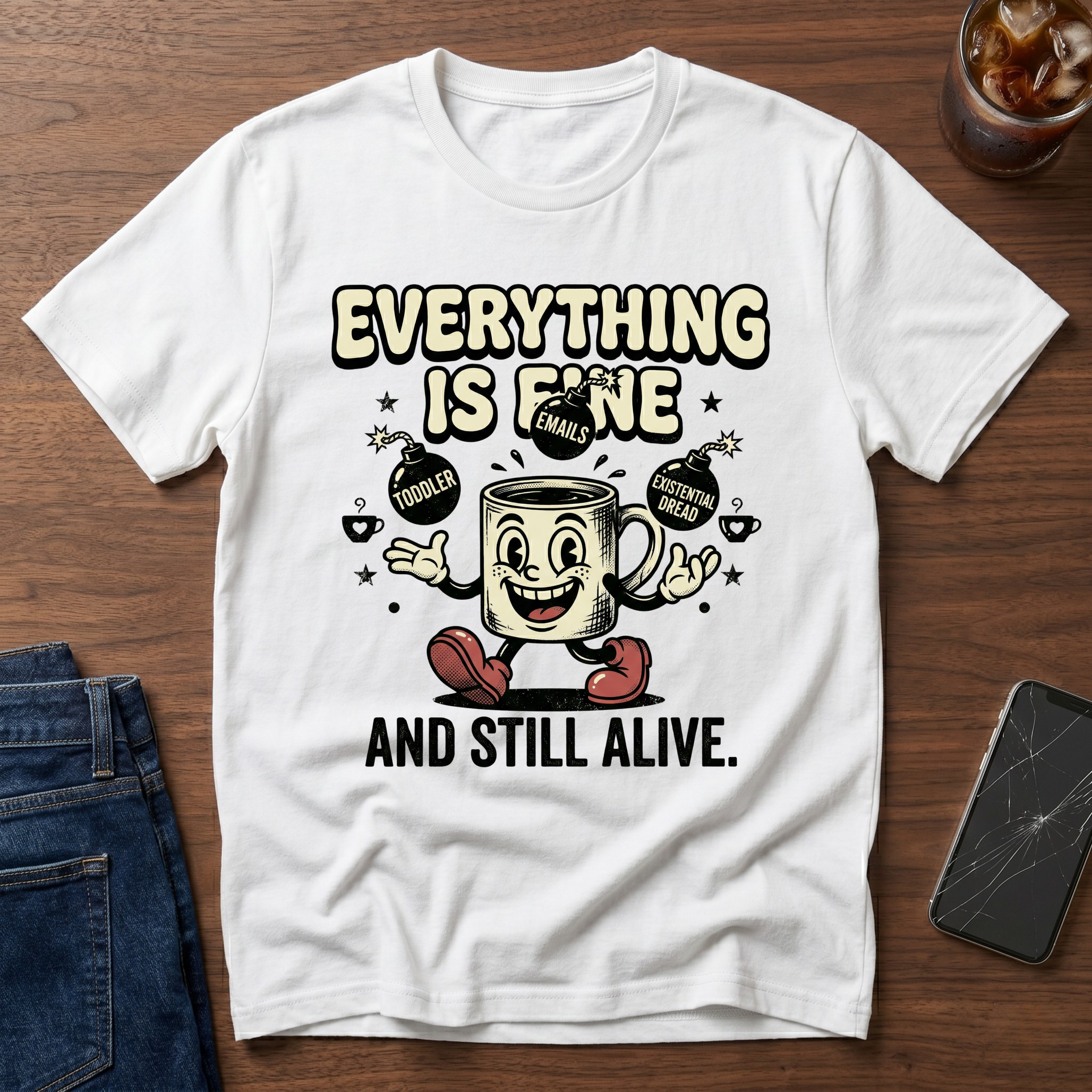 Everything is Fine & Still Alive 1930 T-Shirt