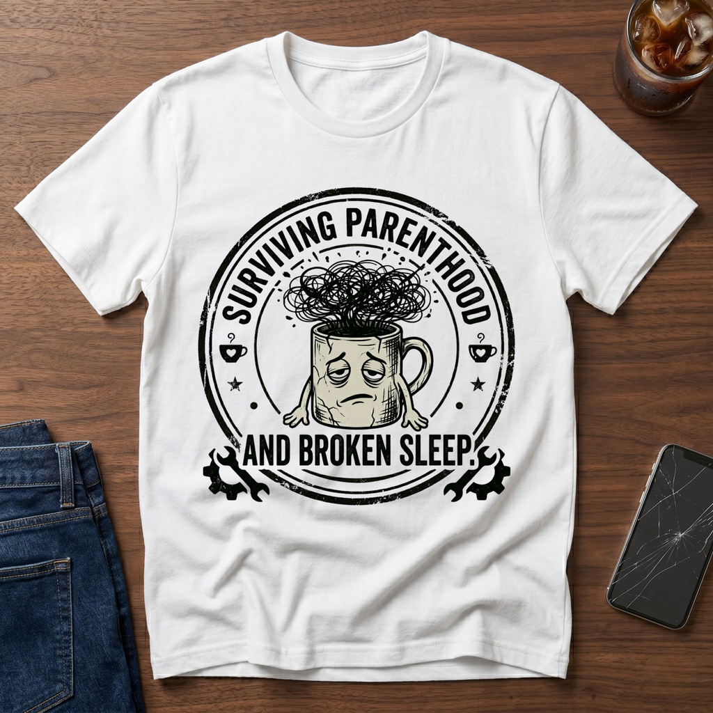 Surviving Parenthood and Broken Sleep T-Shirt