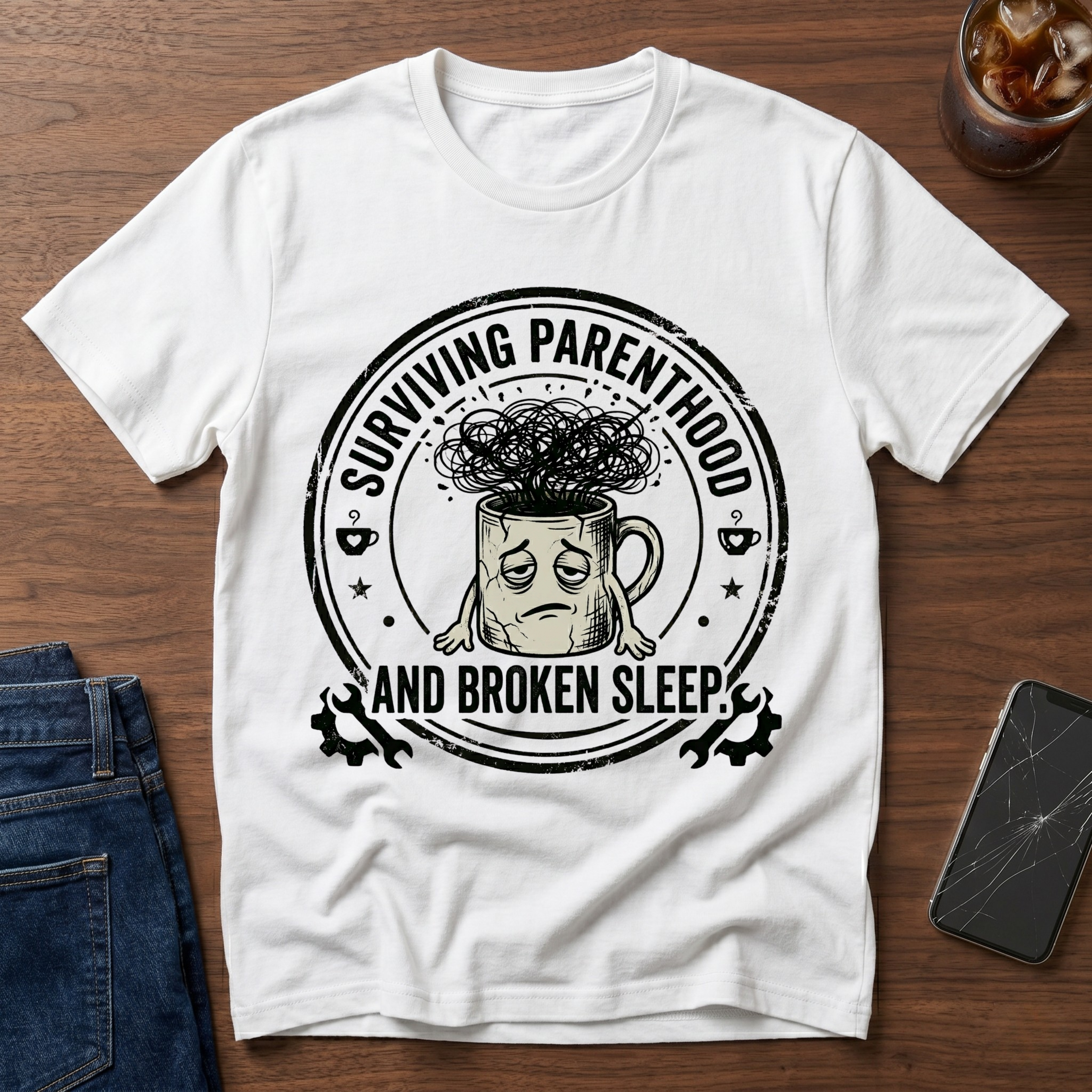 Surviving Parenthood and Broken Sleep T-Shirt