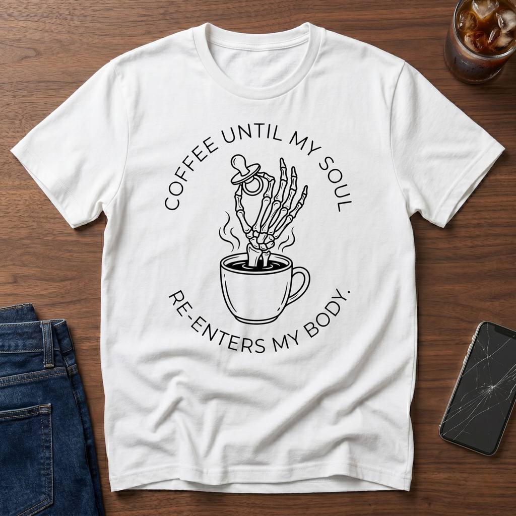 Coffee Until My Soul Re-Enters My Body T-Shirt