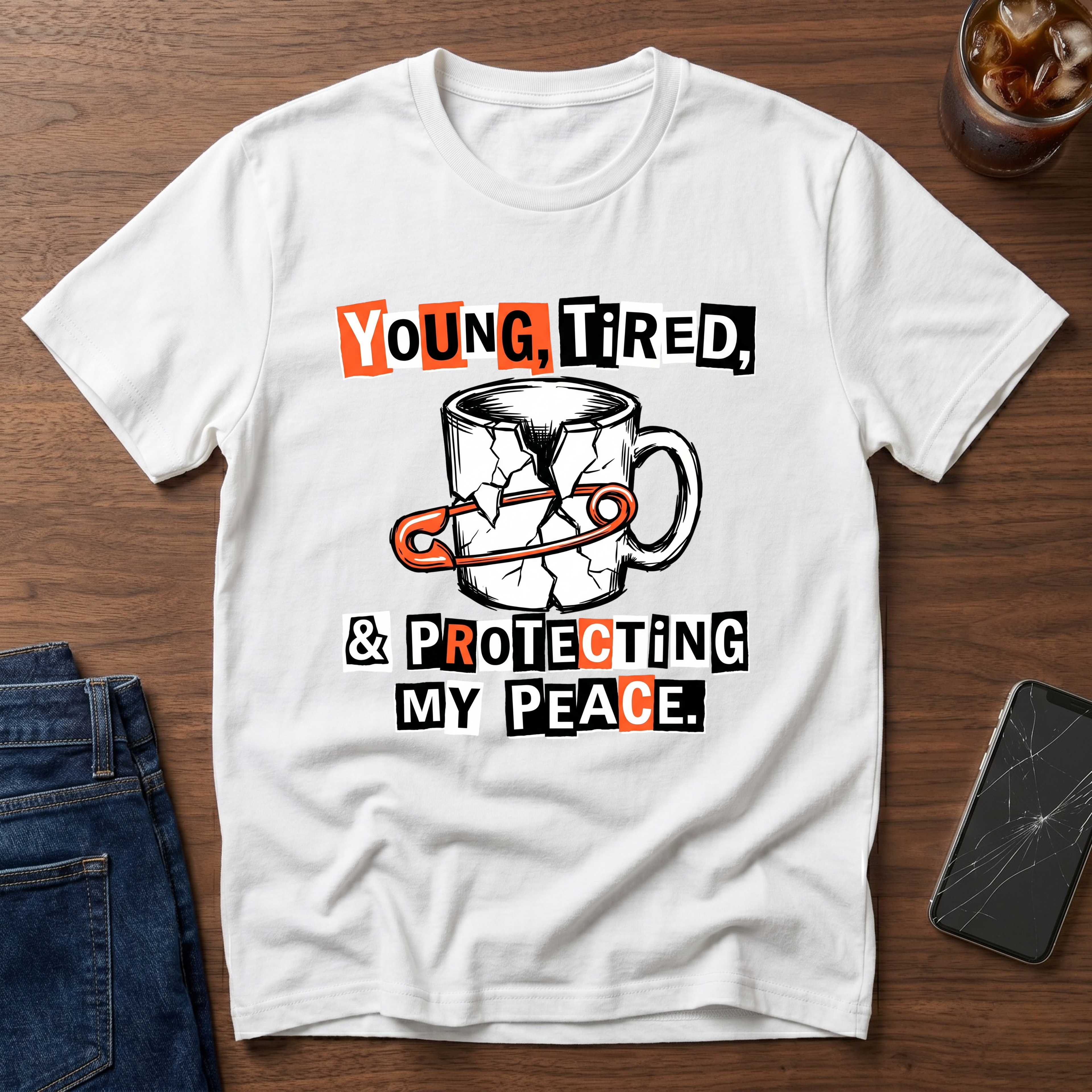 Young Tired and Protecting my Peace T-Shirt