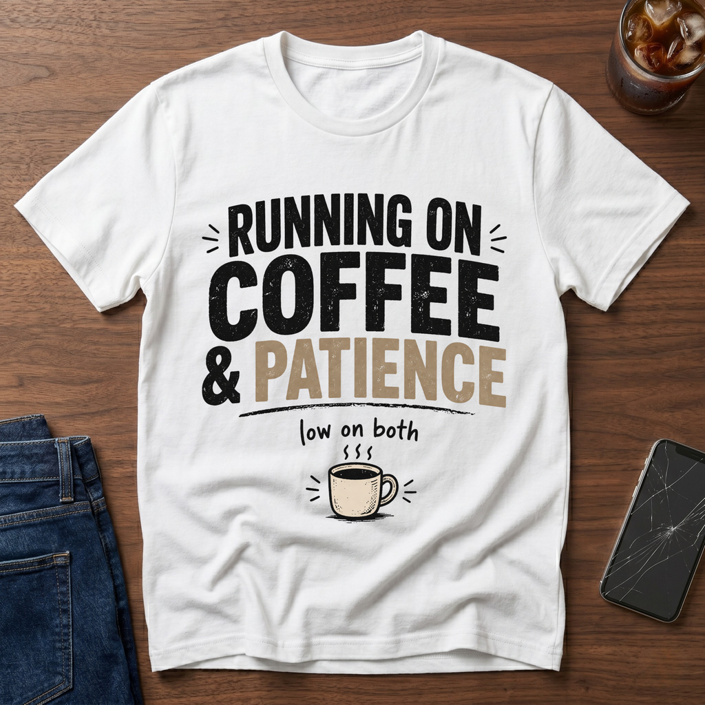 Running On Coffee and Patience V2 T-Shirt