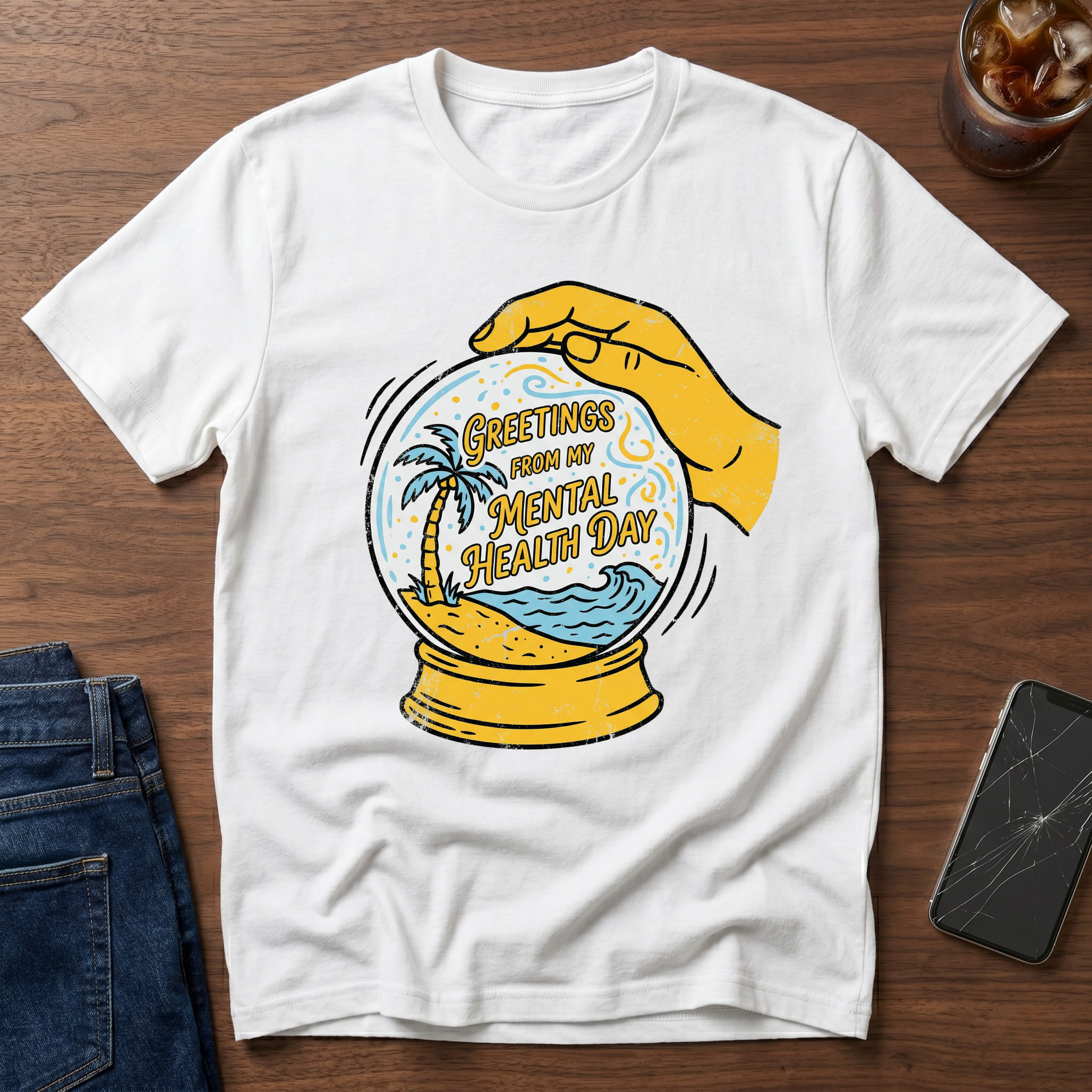 Greetings From My Mental Health Day T-Shirt