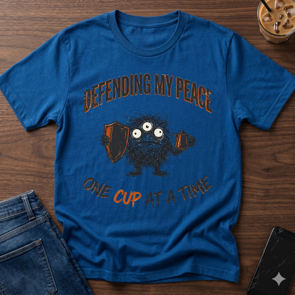 Defending My Peace One Cup at A Time V2 T-Shirt