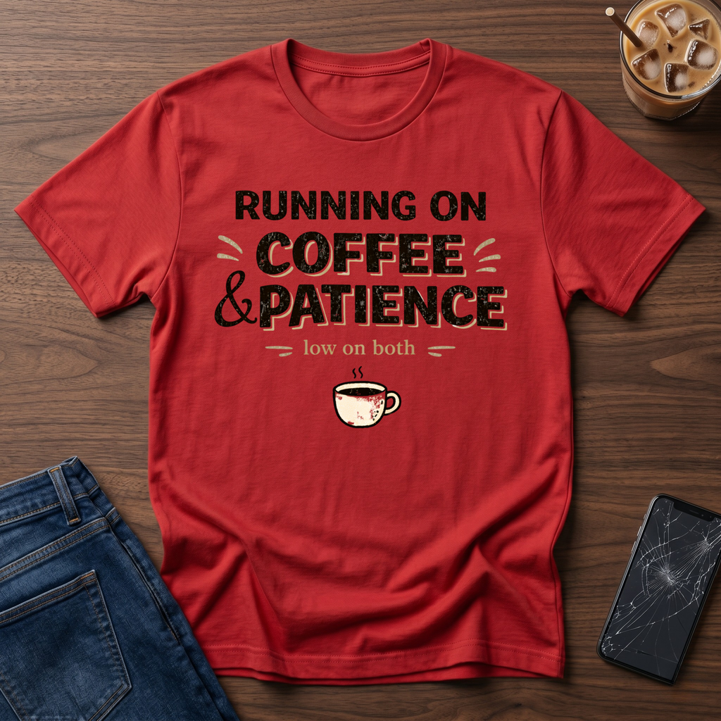 Running On Coffee and Patience T-Shirt