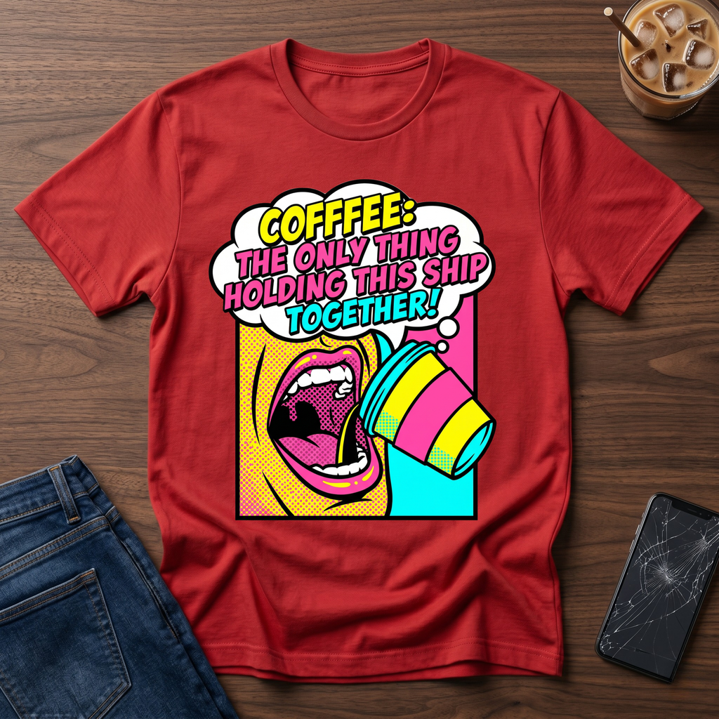 Coffee The Only Thing Holding It Together T-Shirt