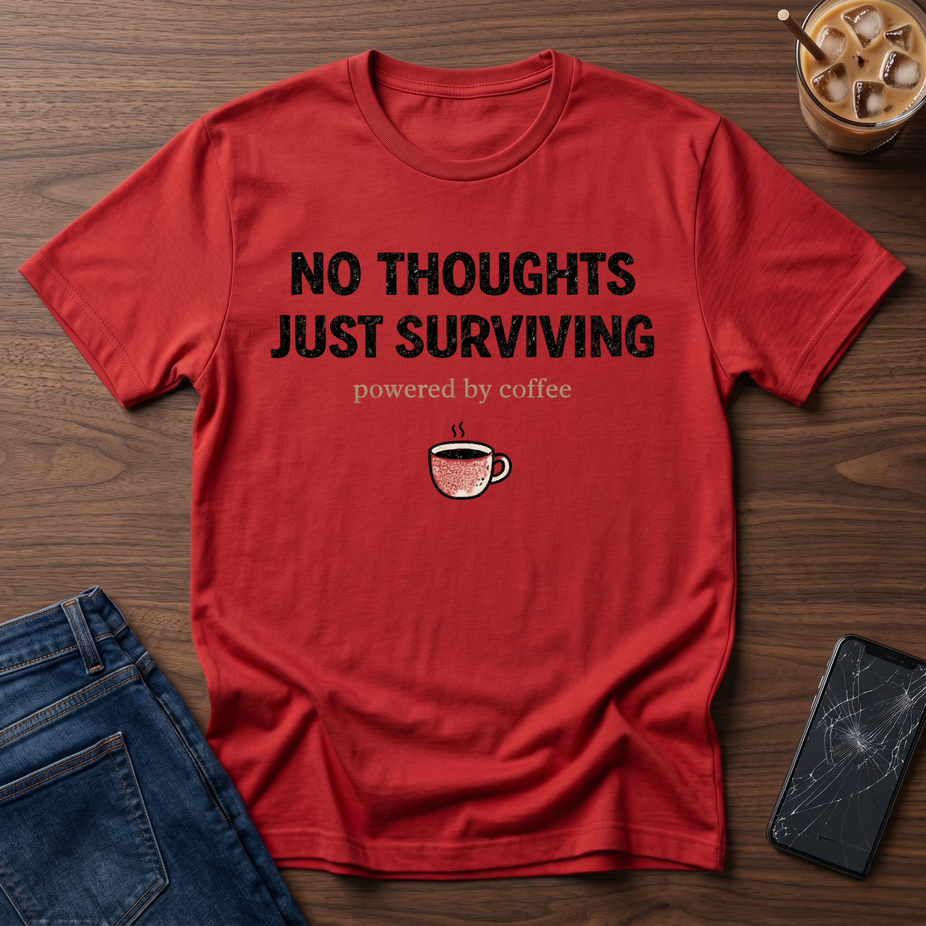 No Thoughts Just Surviving T-Shirt