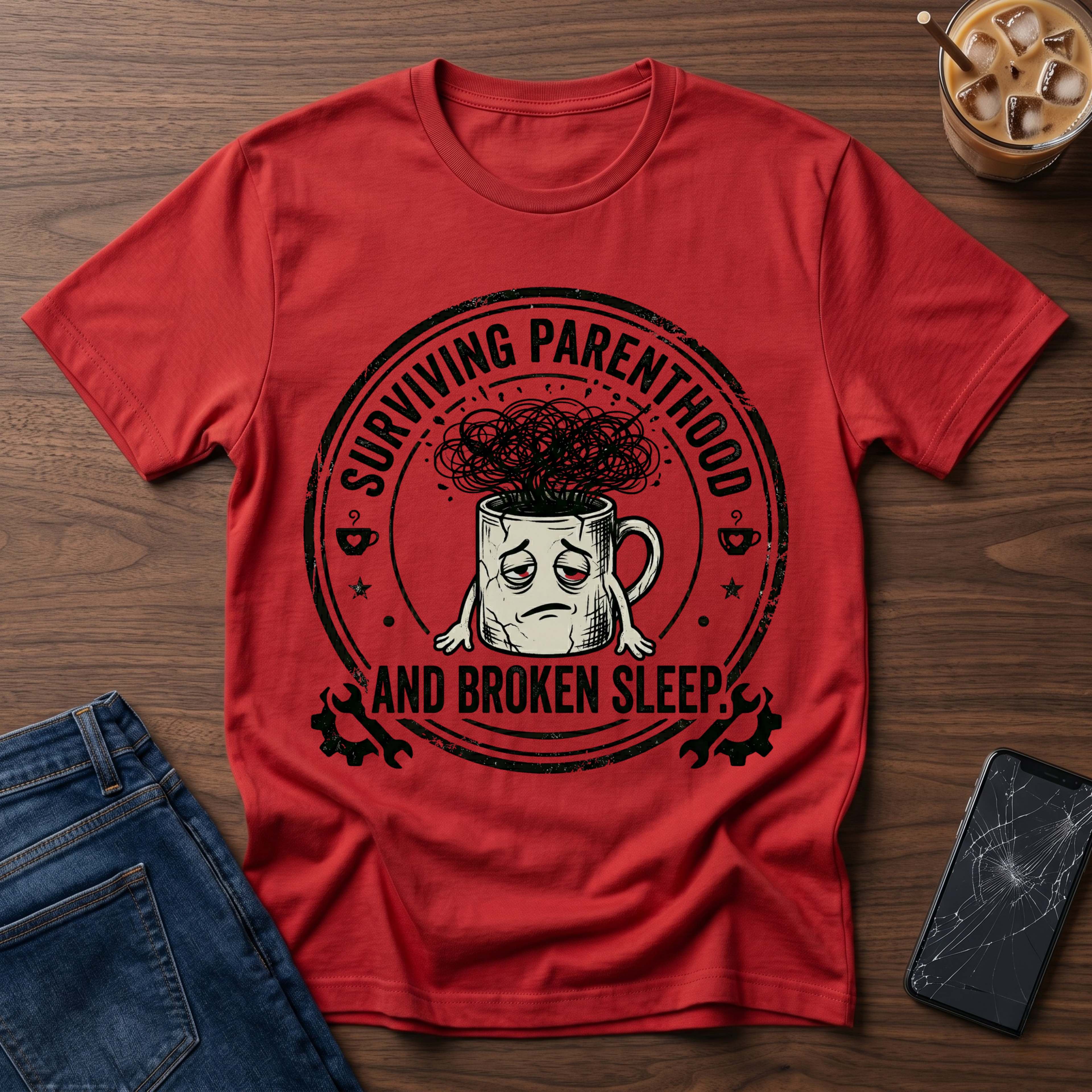 Surviving Parenthood and Broken Sleep T-Shirt