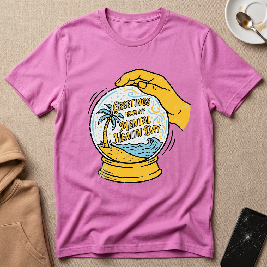 Greetings From My Mental Health Day T-Shirt