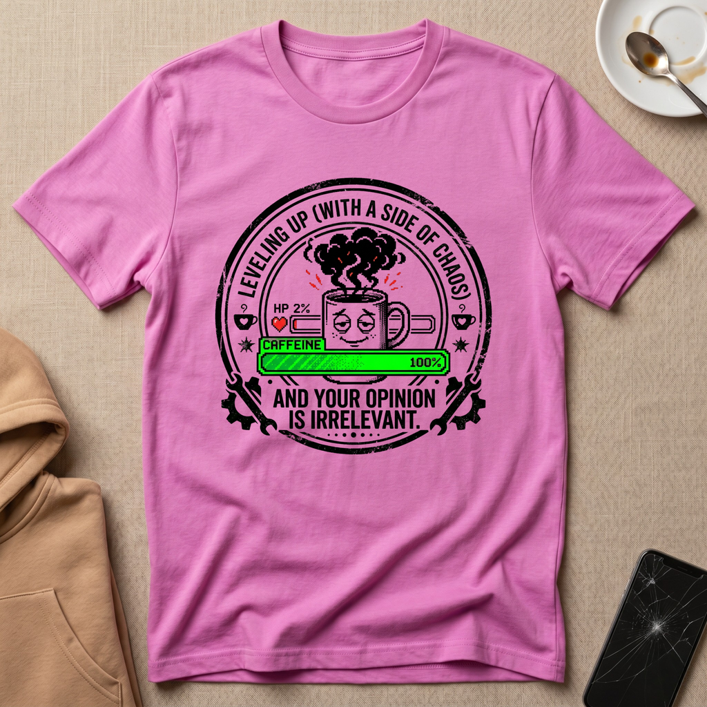 Leveling up with A Side Of Chaos  T-Shirt
