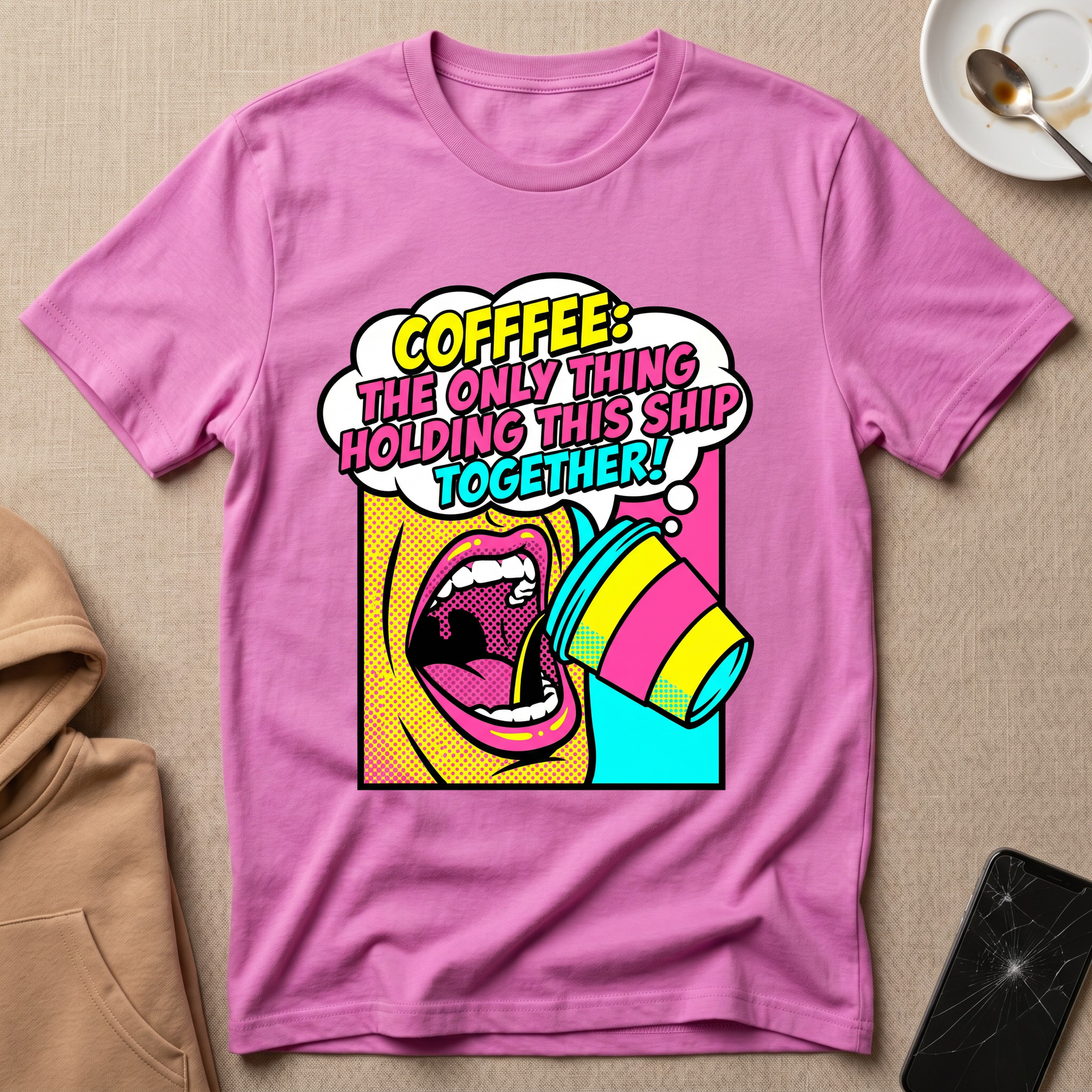 Coffee The Only Thing Holding It Together T-Shirt