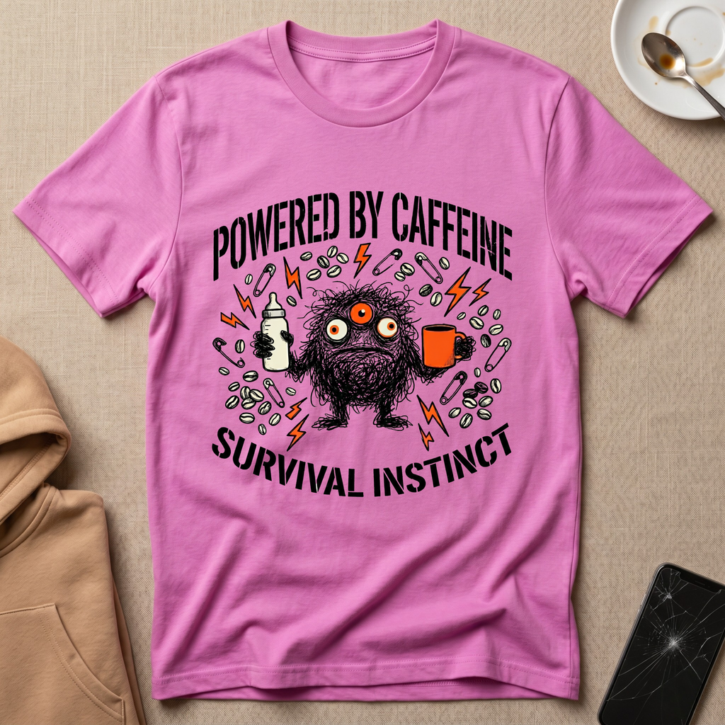 Powered by coffee & survival instinct T-Shirt