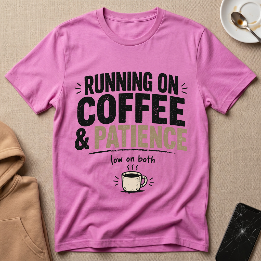 Running On Coffee and Patience V2 T-Shirt