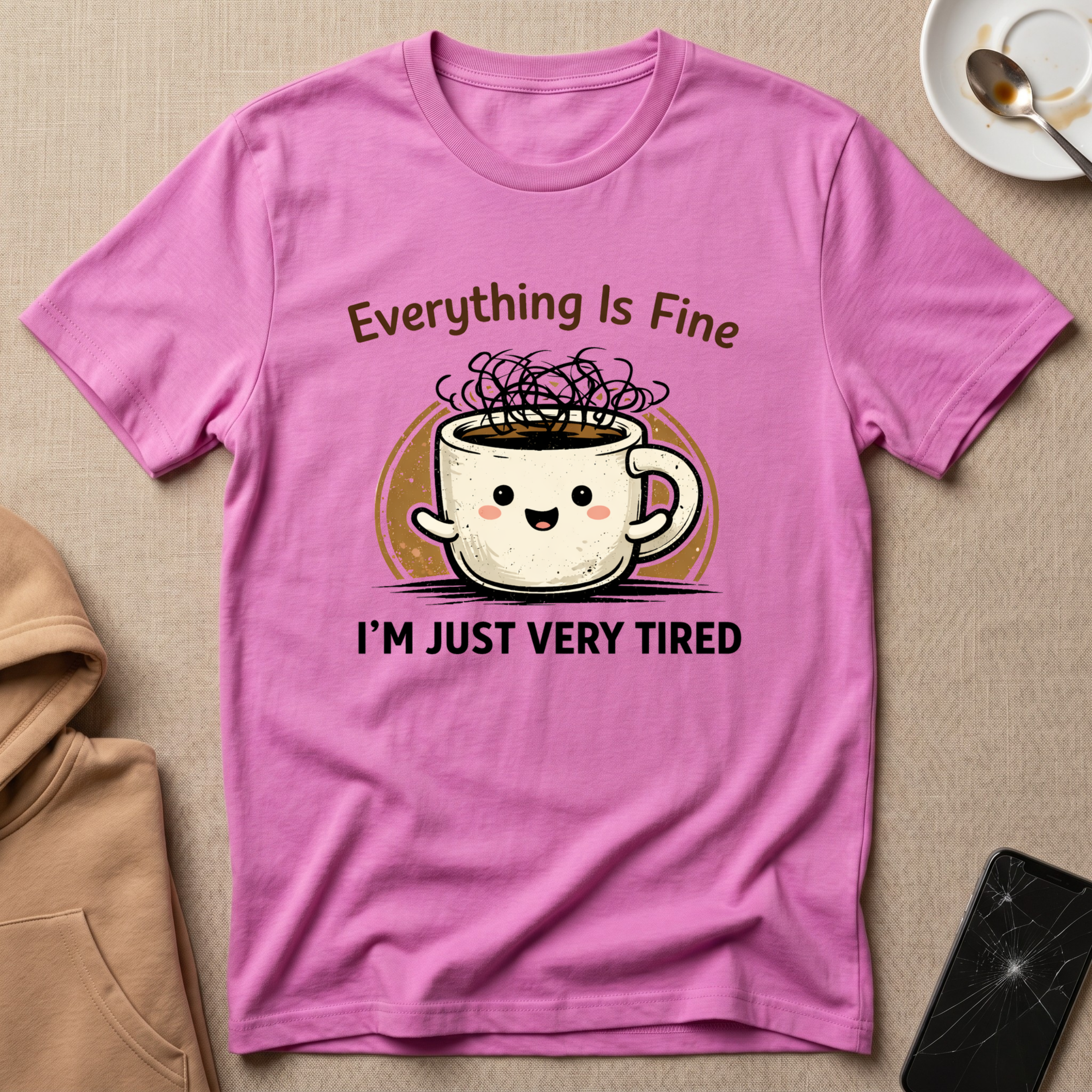 Everything is Fine Just Tired T-Shirt