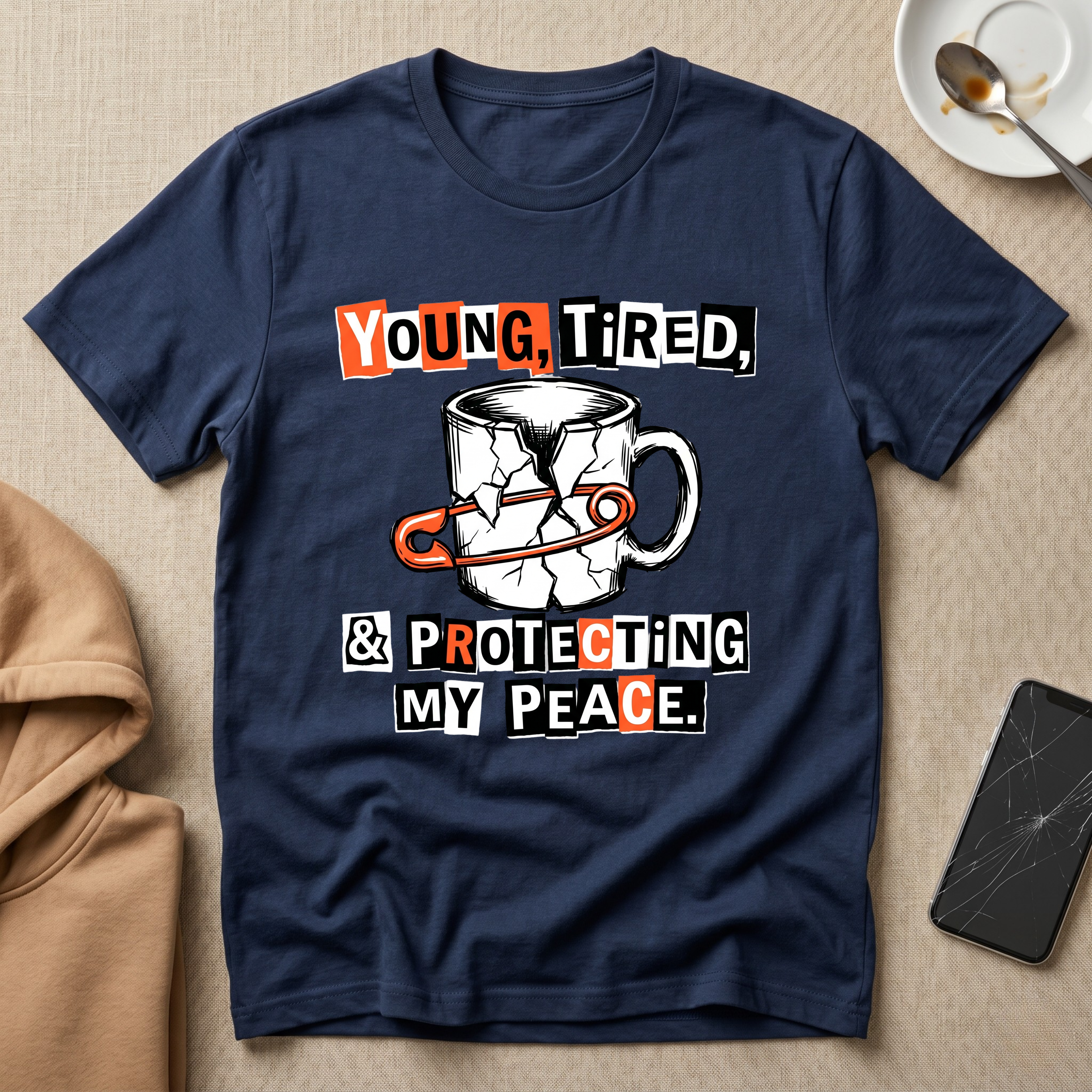 Young Tired and Protecting my Peace T-Shirt