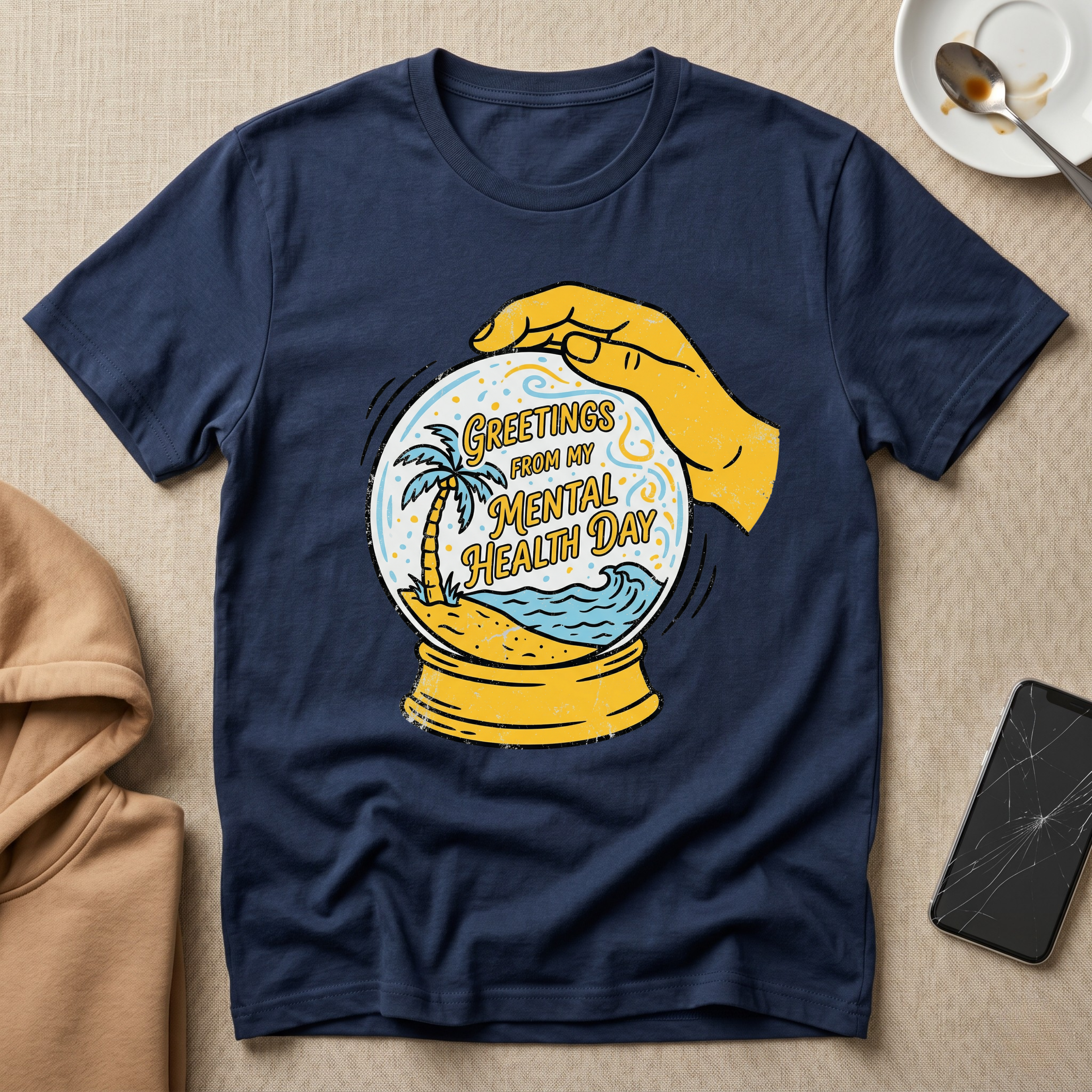 Greetings From My Mental Health Day T-Shirt
