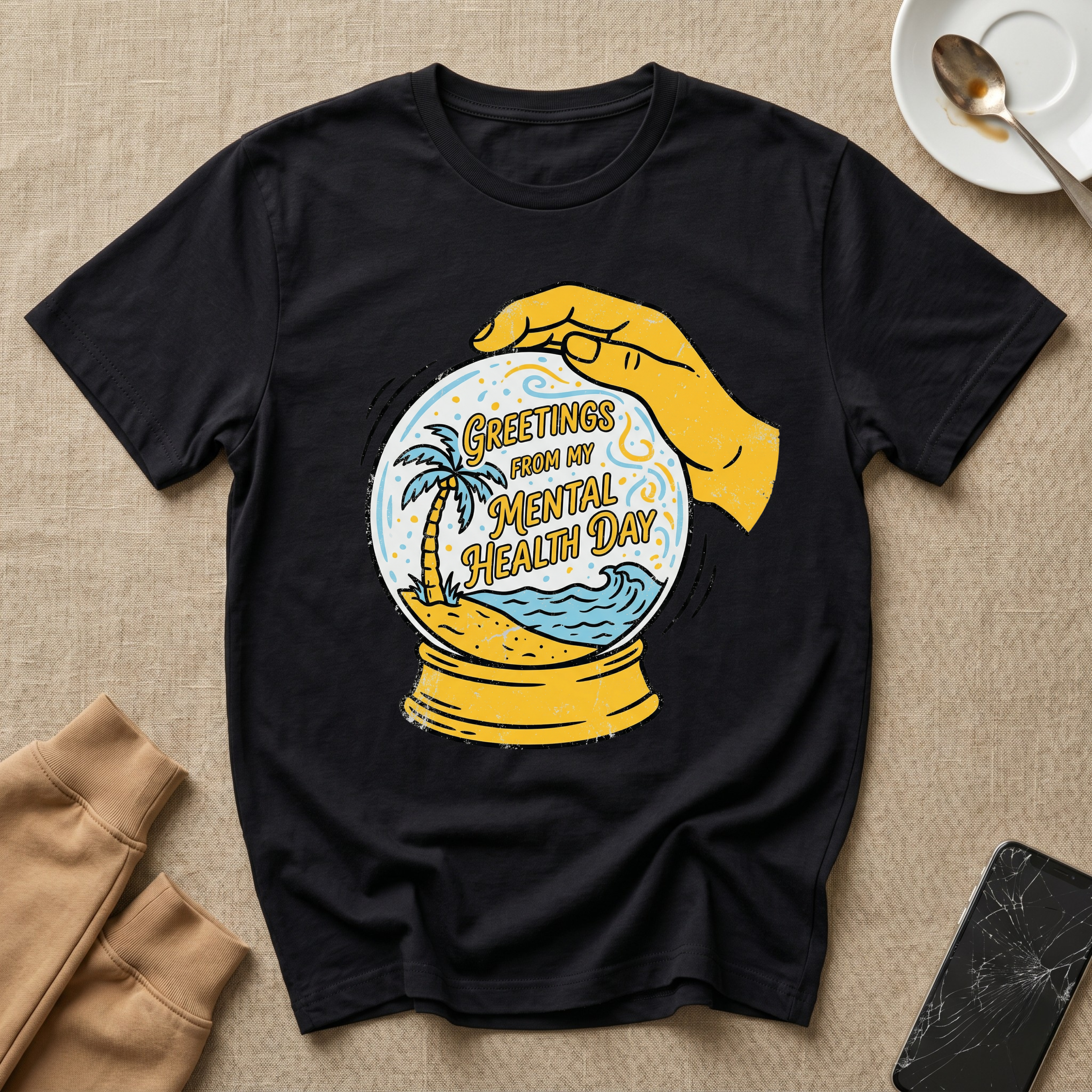 Greetings From My Mental Health Day T-Shirt