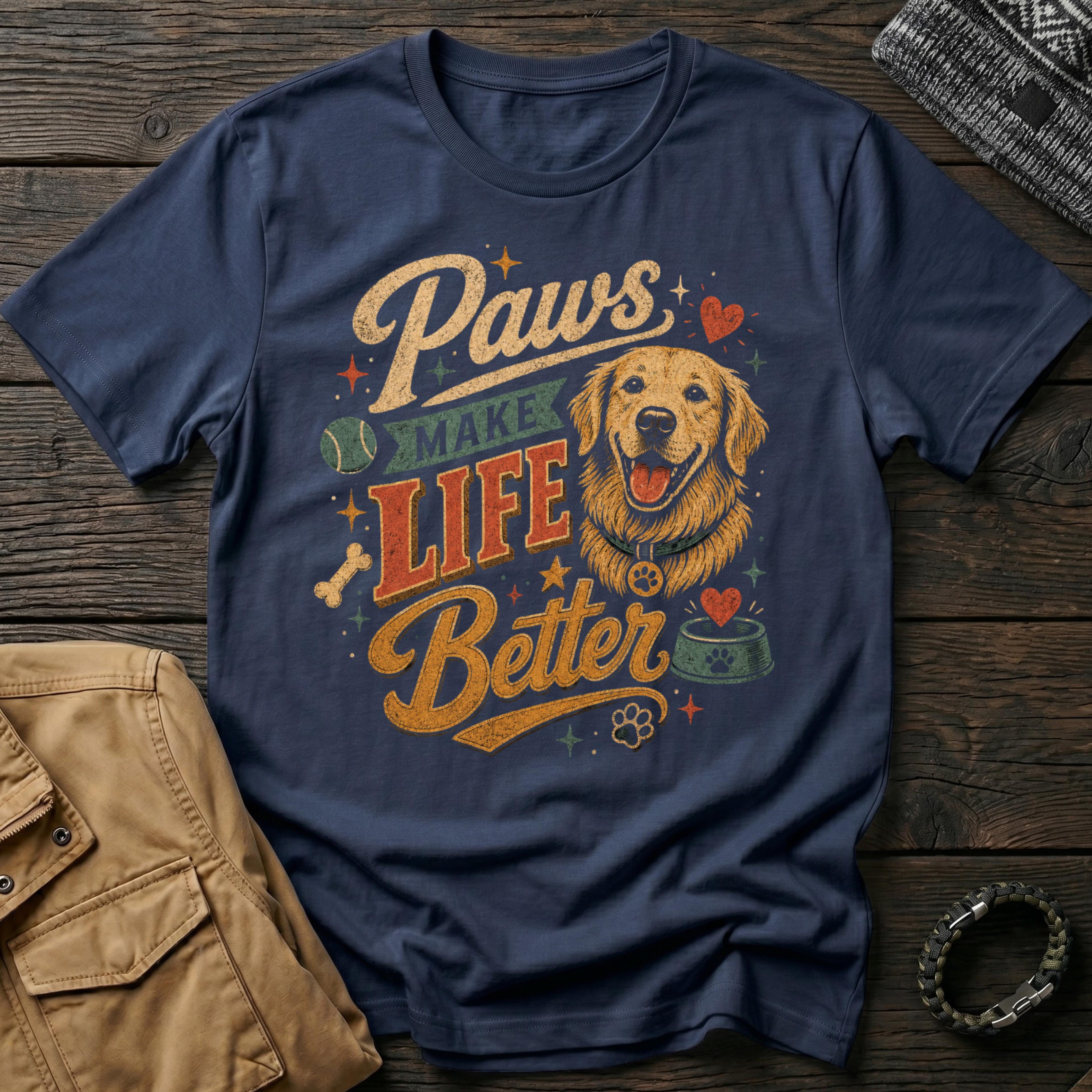 Paws Make Life Better T-Shirt