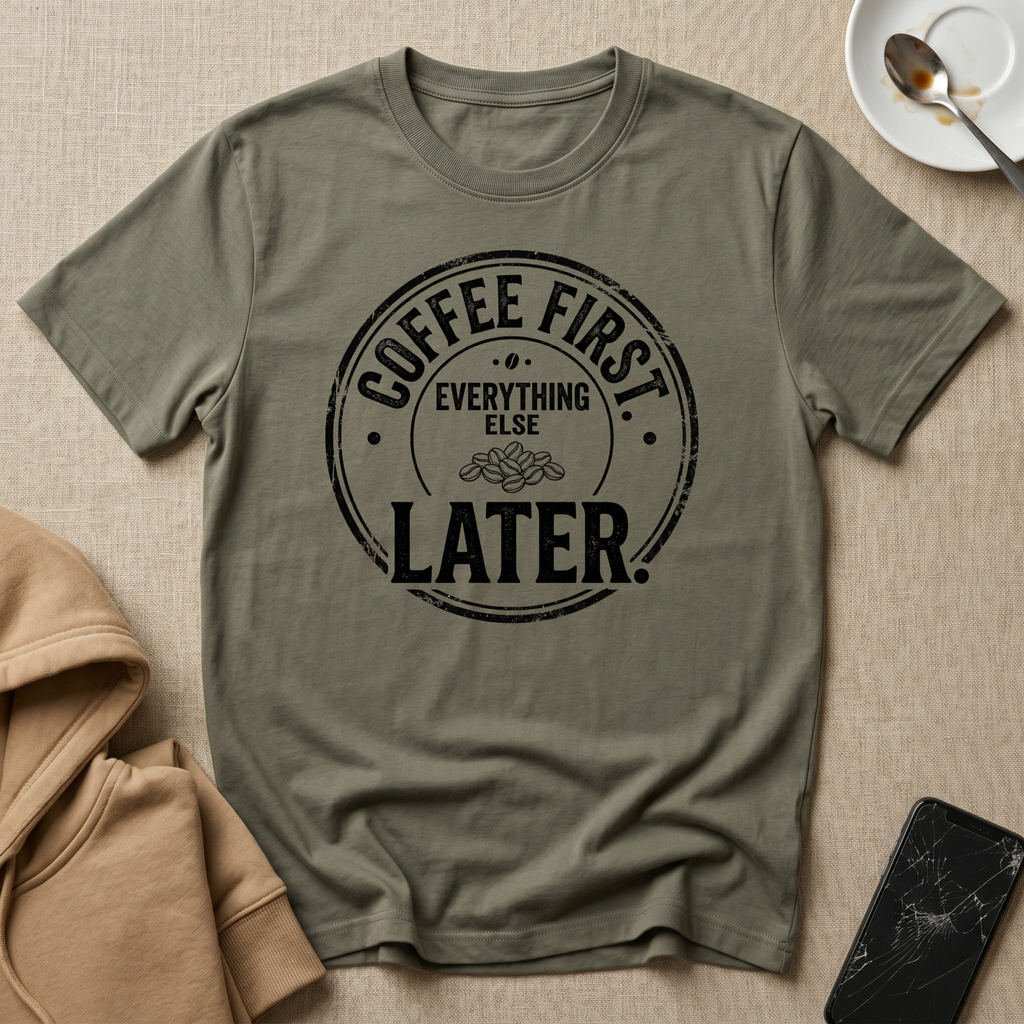 Coffee First Everything Else Later T-Shirt