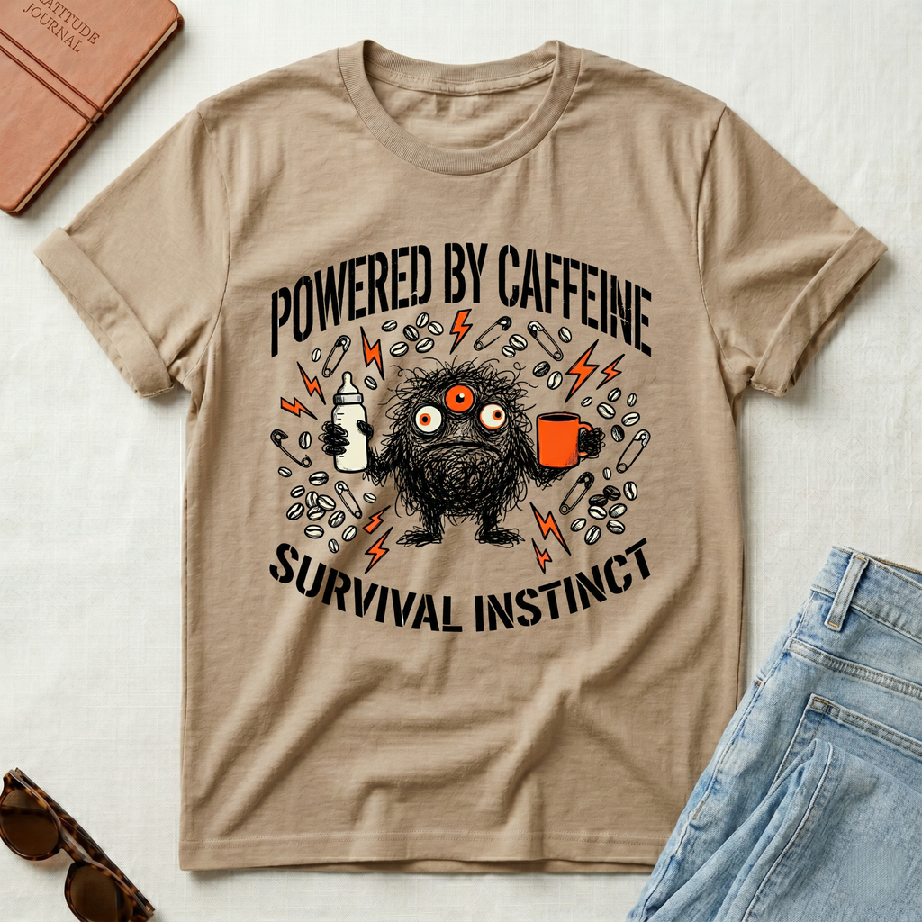 Powered by coffee & survival instinct T-Shirt