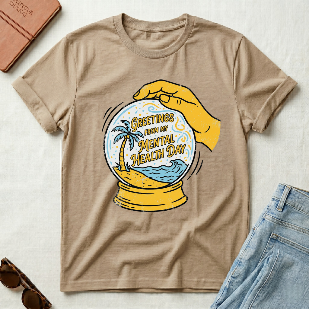 Greetings From My Mental Health Day T-Shirt