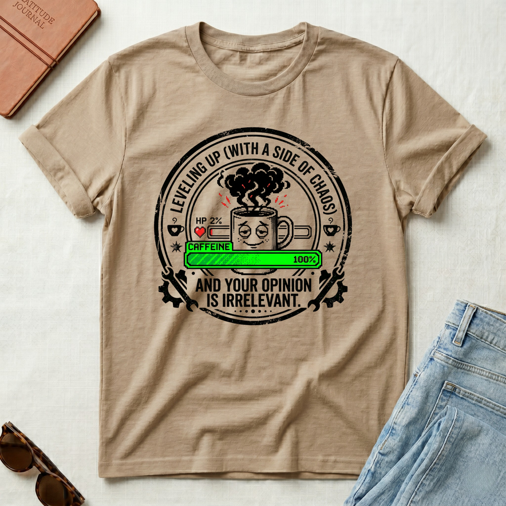 Leveling up with A Side Of Chaos  T-Shirt