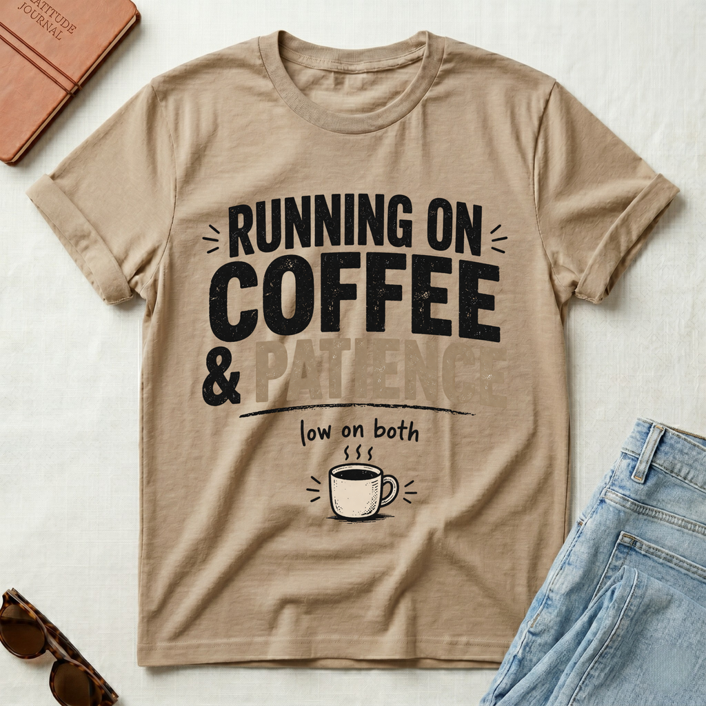 Running On Coffee and Patience V2 T-Shirt