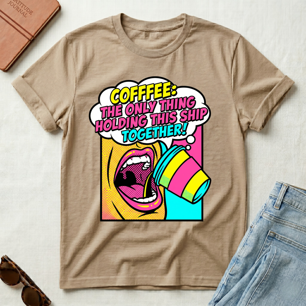 Coffee The Only Thing Holding It Together T-Shirt