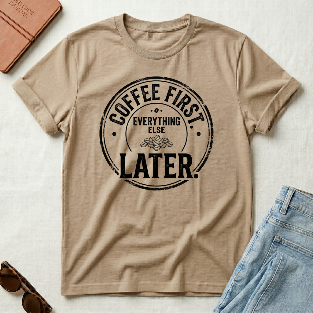 Coffee First Everything Else Later T-Shirt