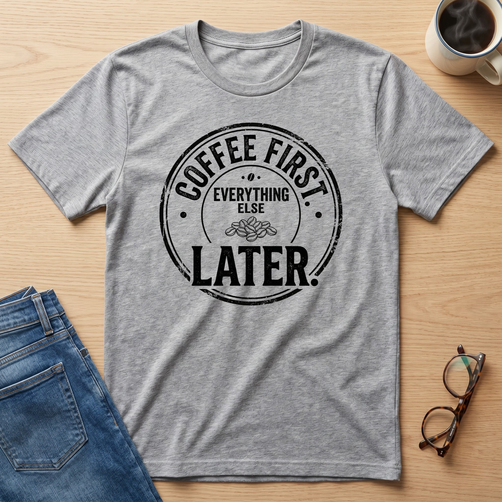 Coffee First Everything Else Later T-Shirt