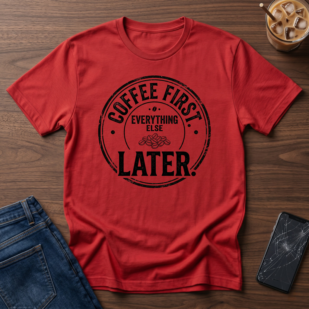 Coffee First Everything Else Later T-Shirt