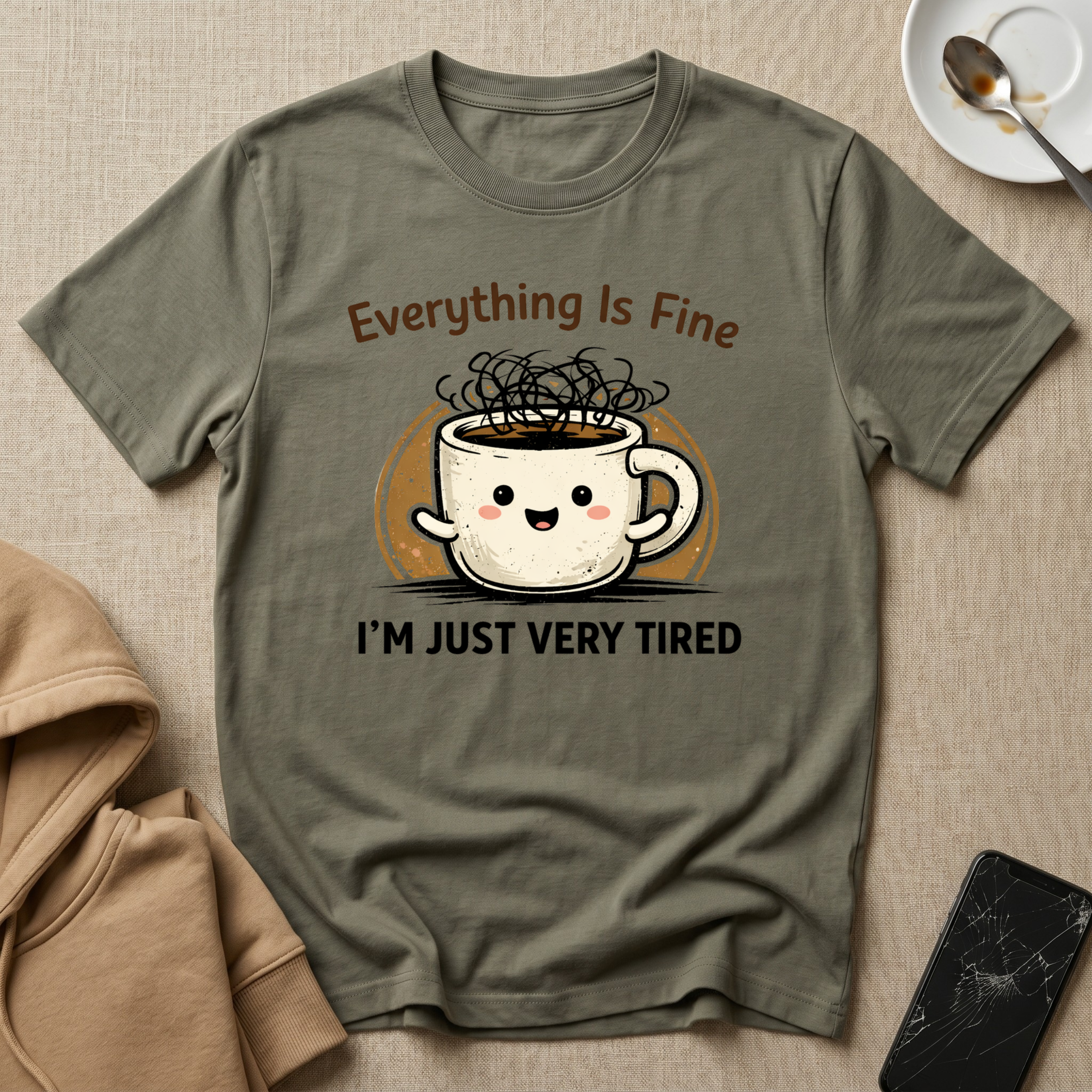 Everything is Fine Just Tired T-Shirt