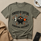 Powered by coffee & survival instinct T-Shirt