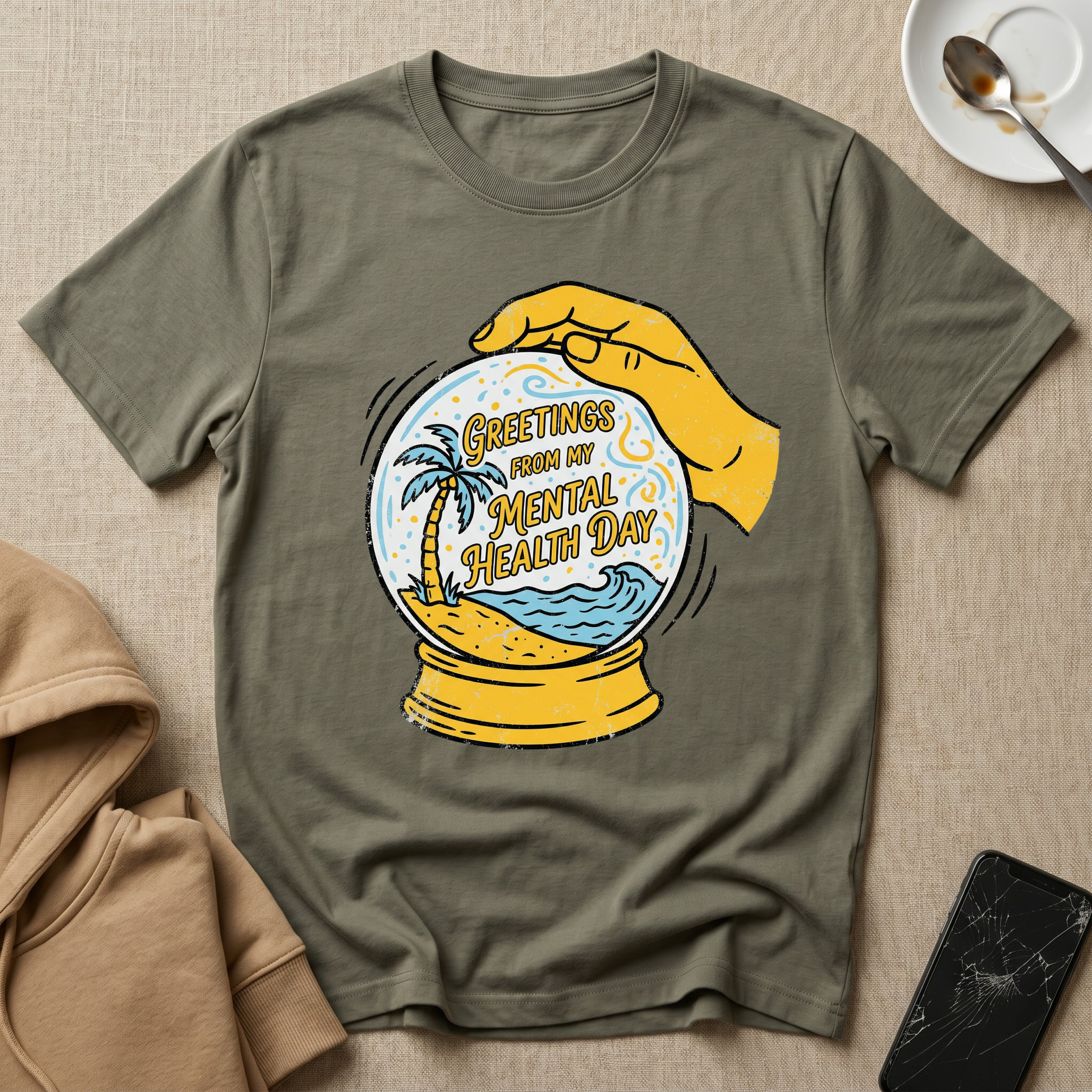 Greetings From My Mental Health Day T-Shirt
