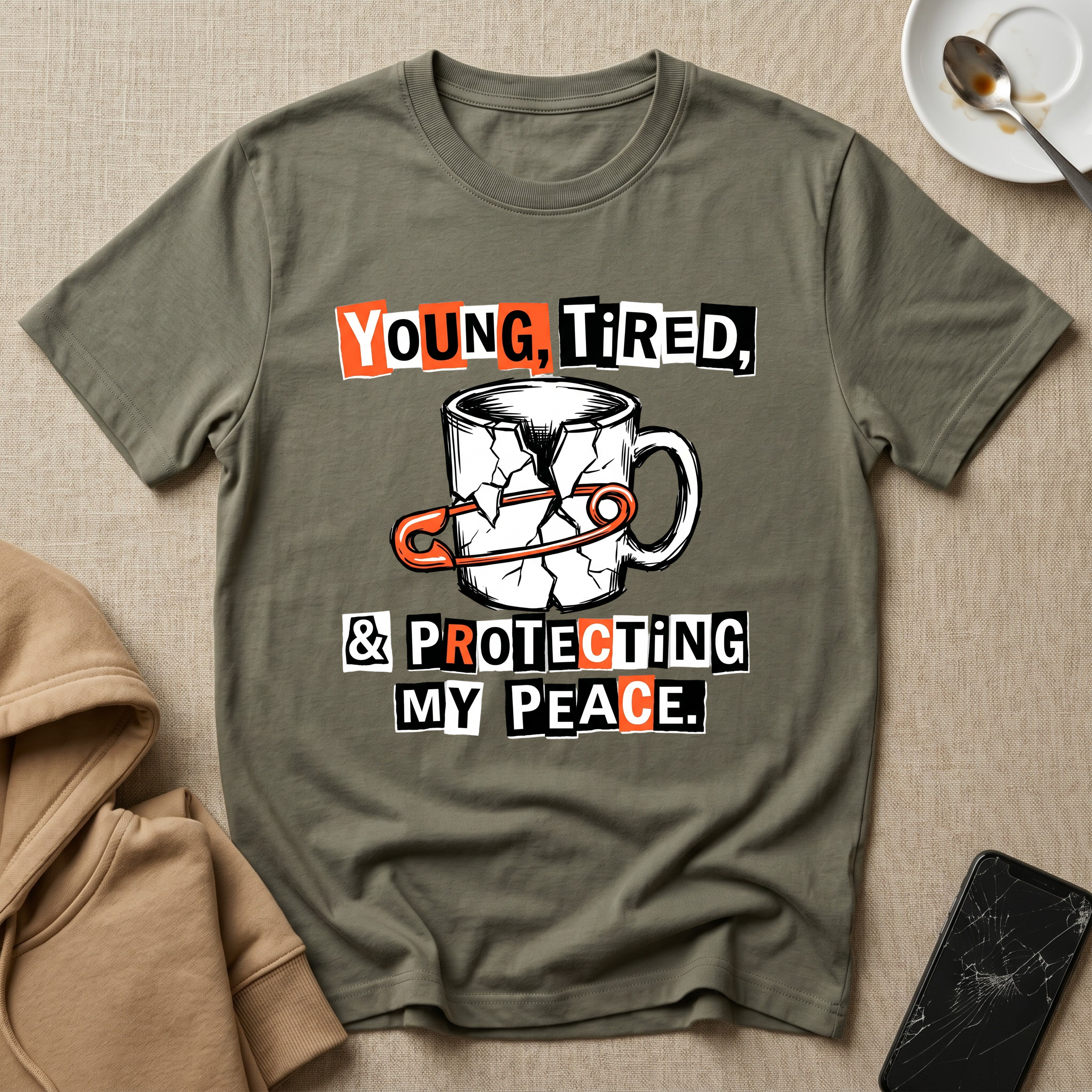 Young Tired and Protecting my Peace T-Shirt